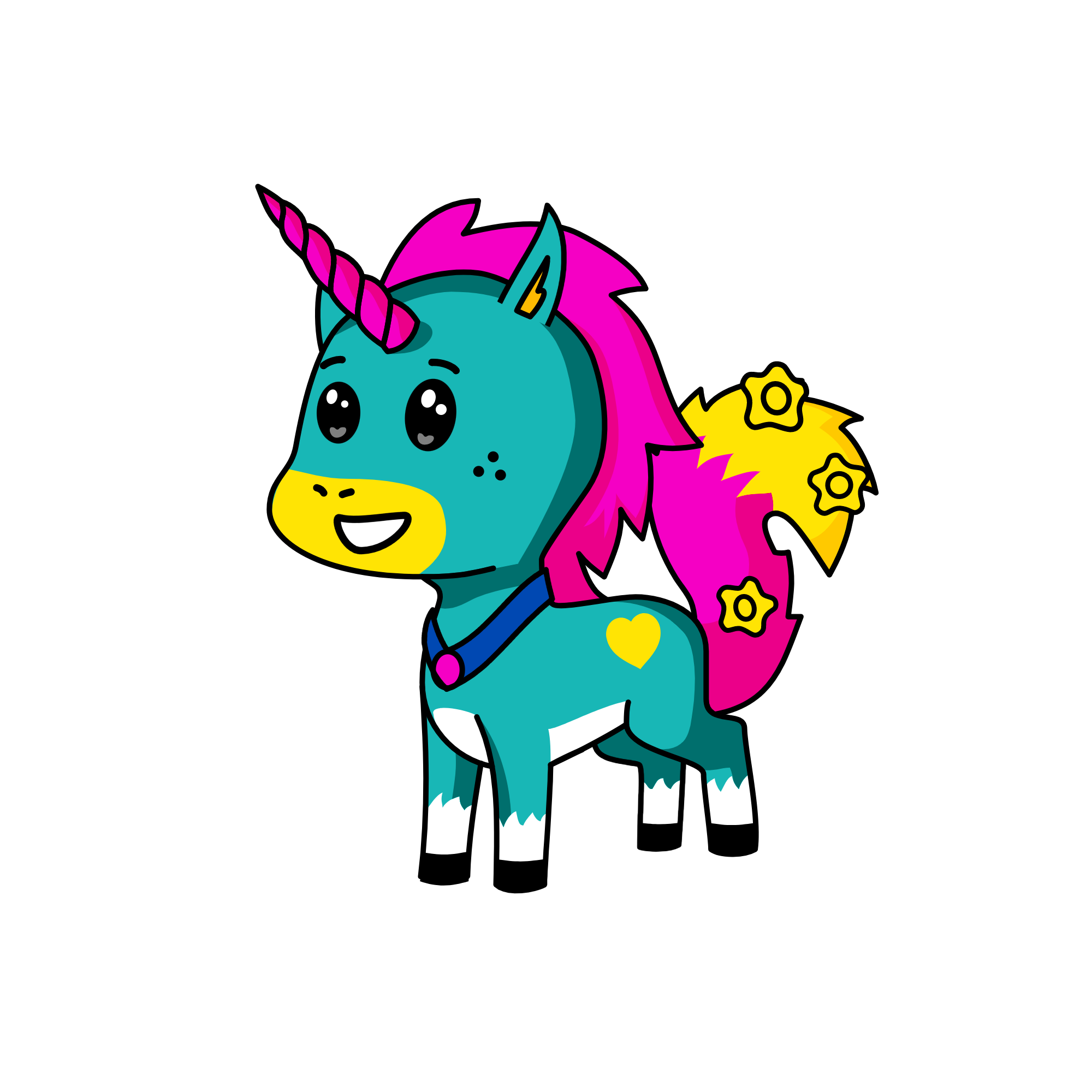 Moony Sweetcheeks, the unicorn