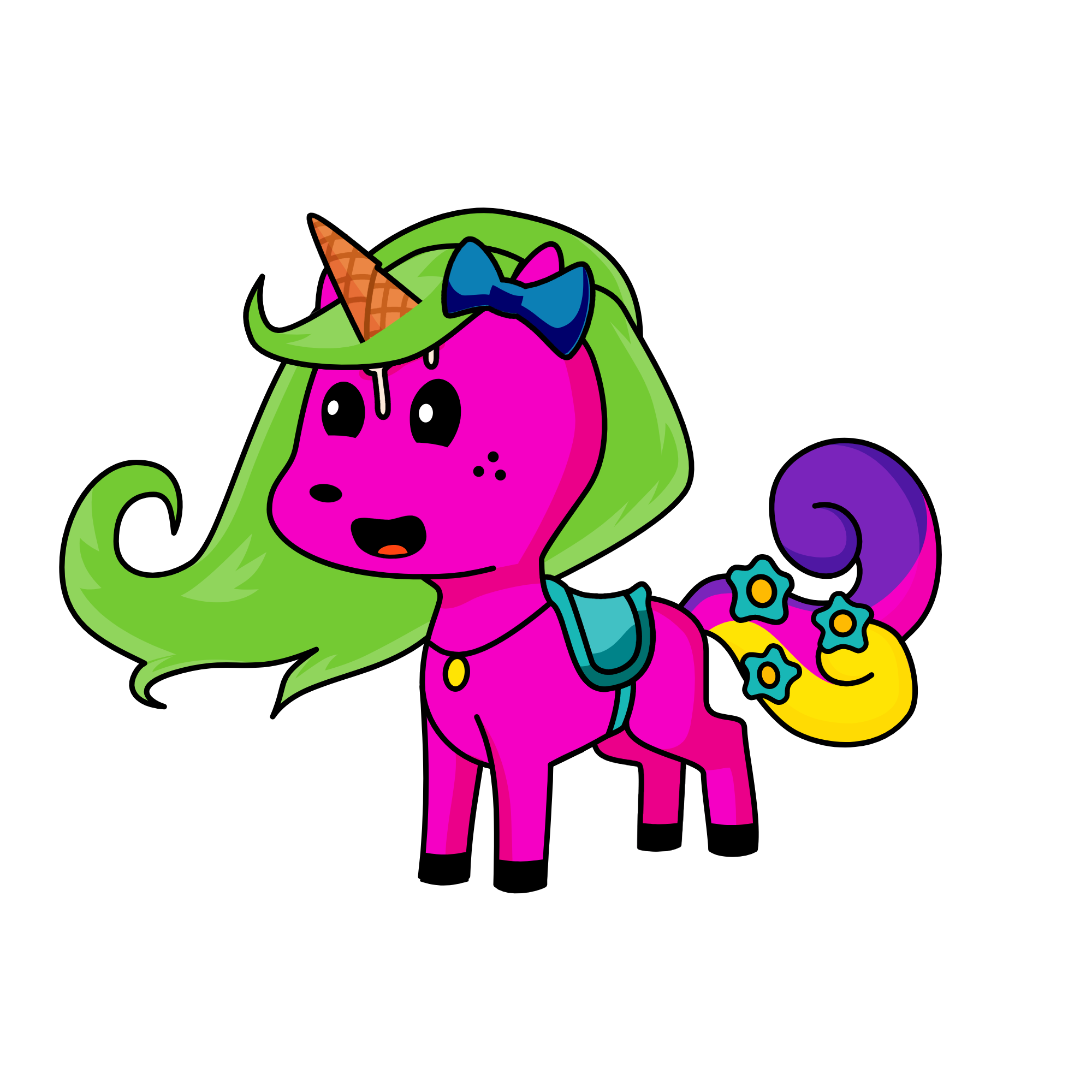 Lavender Lacyhooves, the unicorn