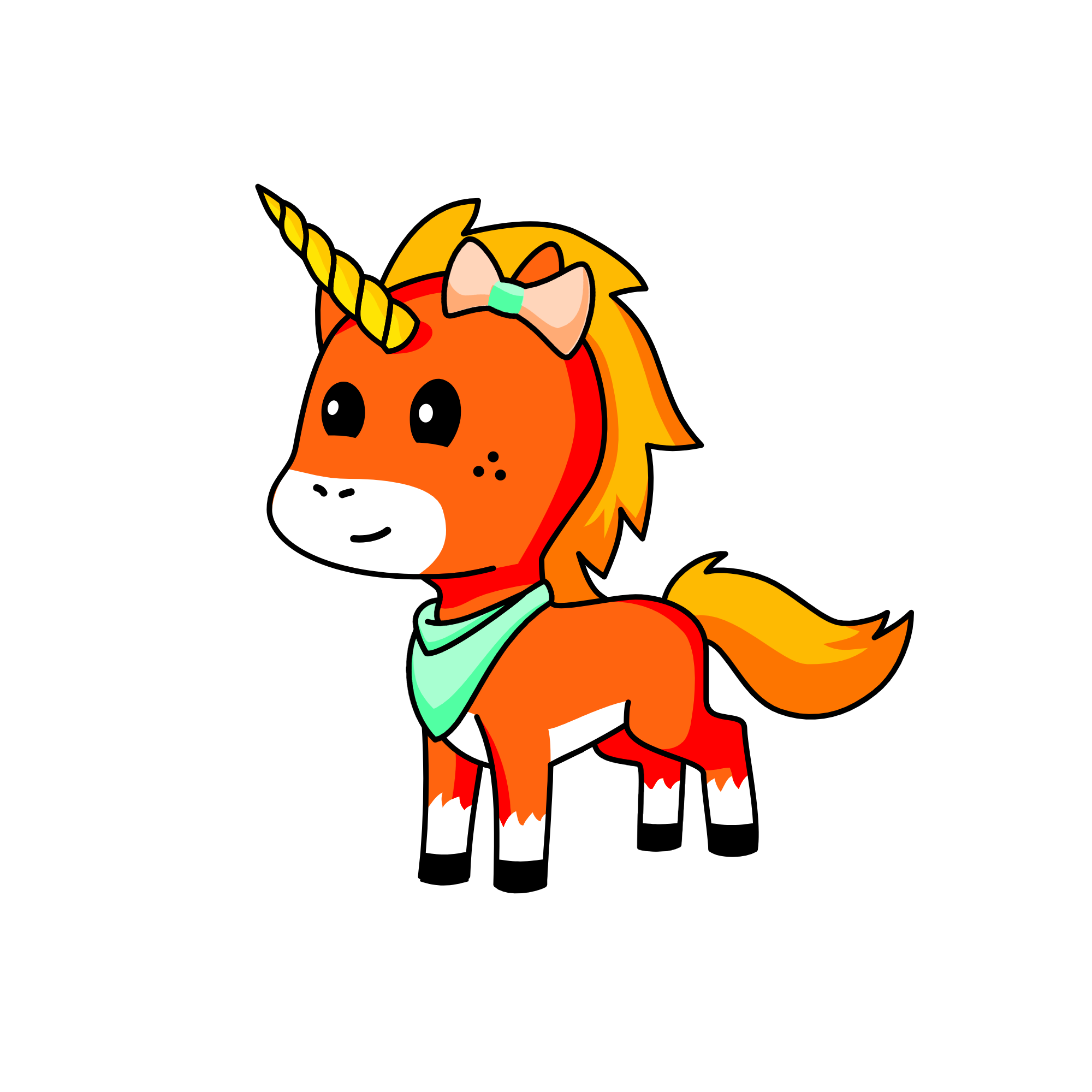 fire ball, the unicorn