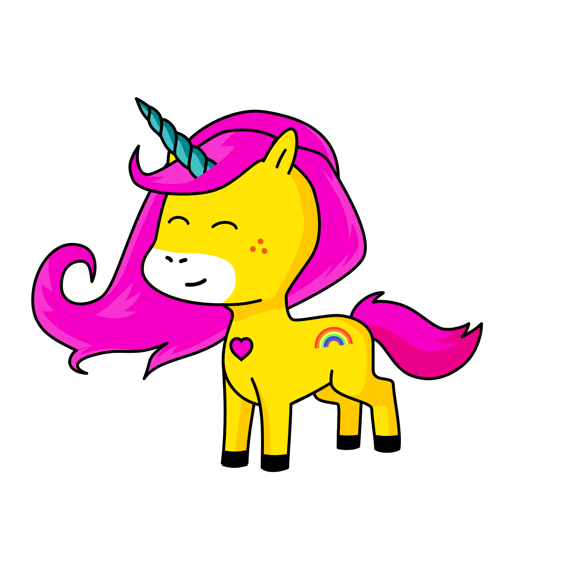 Pinky, the unicorn