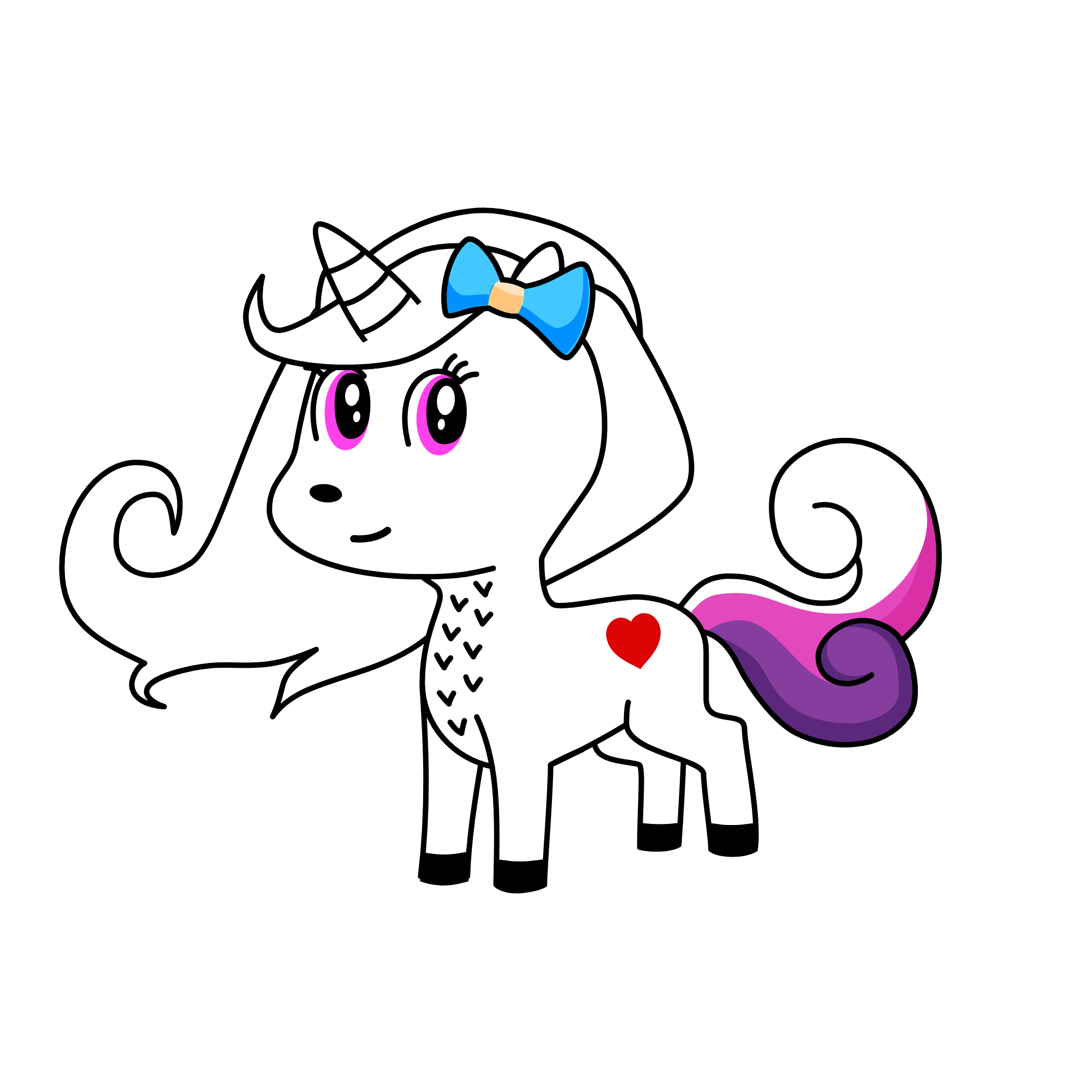 White Bell, the unicorn