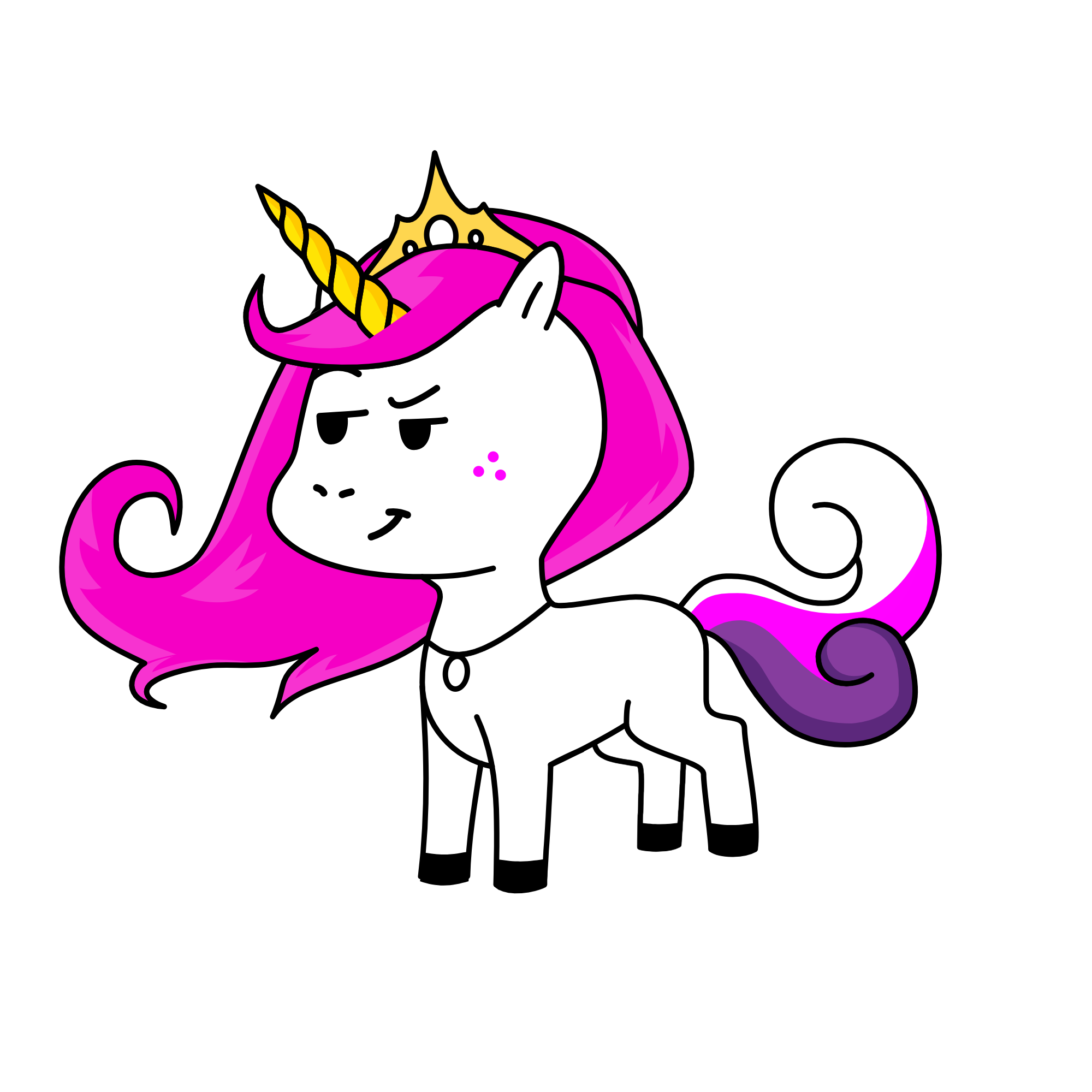 Amanda the brave , the unicorn
