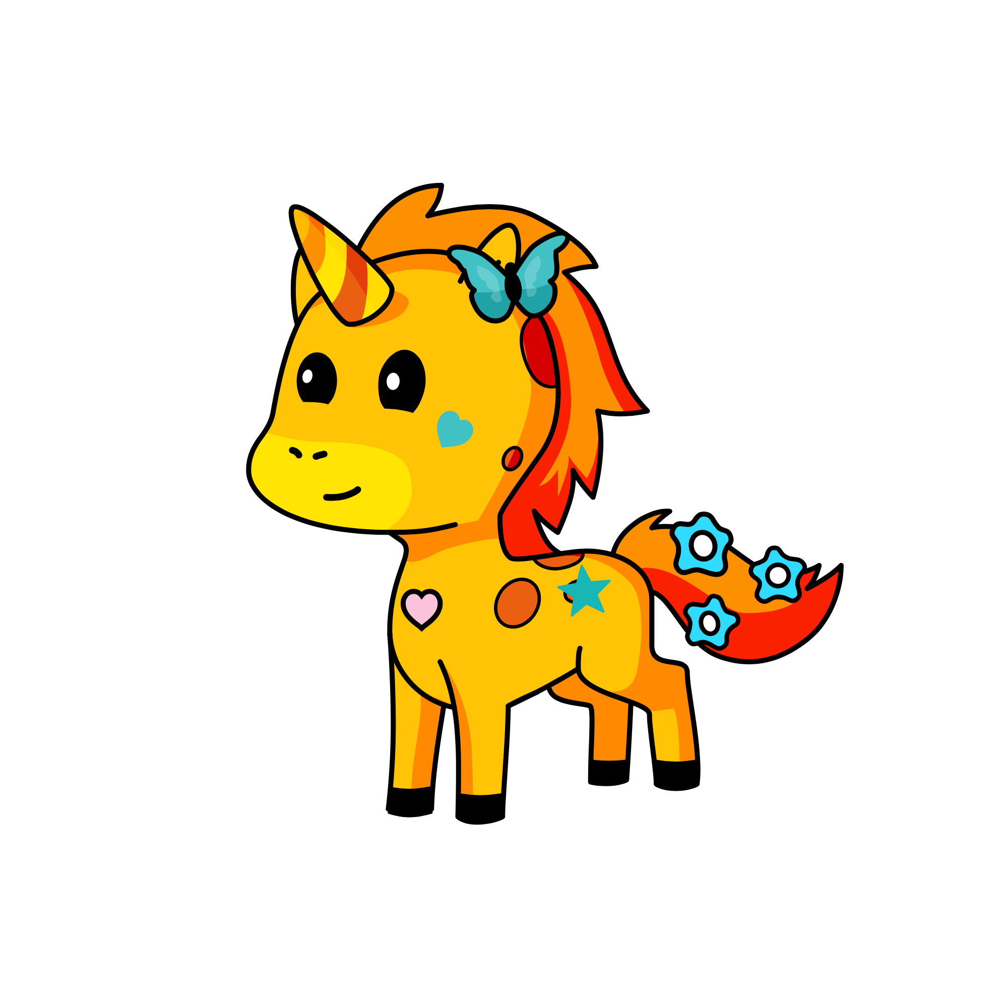 candy , the unicorn