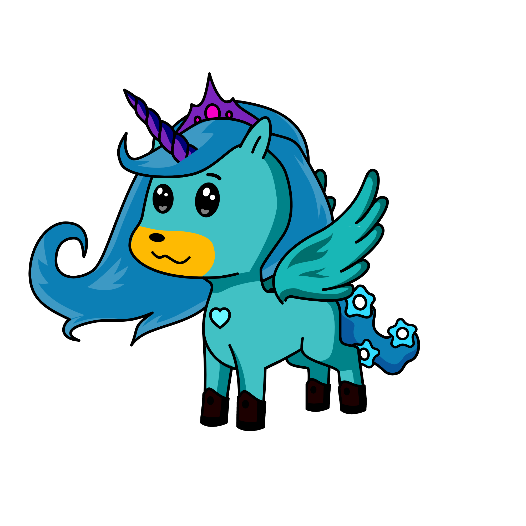 snowy, the unicorn