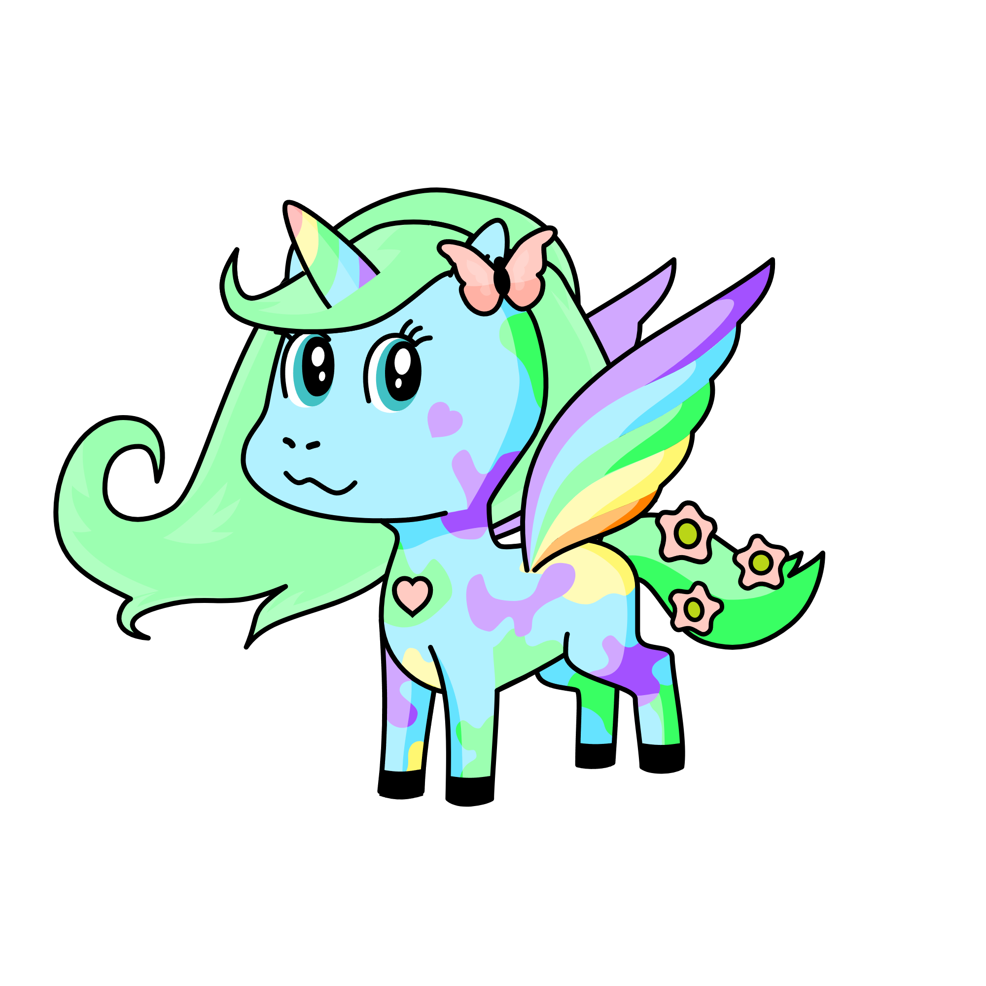 Pastel, the unicorn