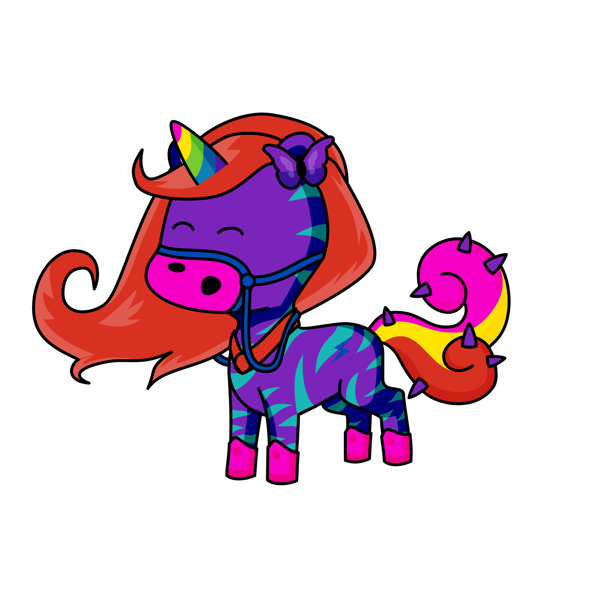 Violet, the unicorn