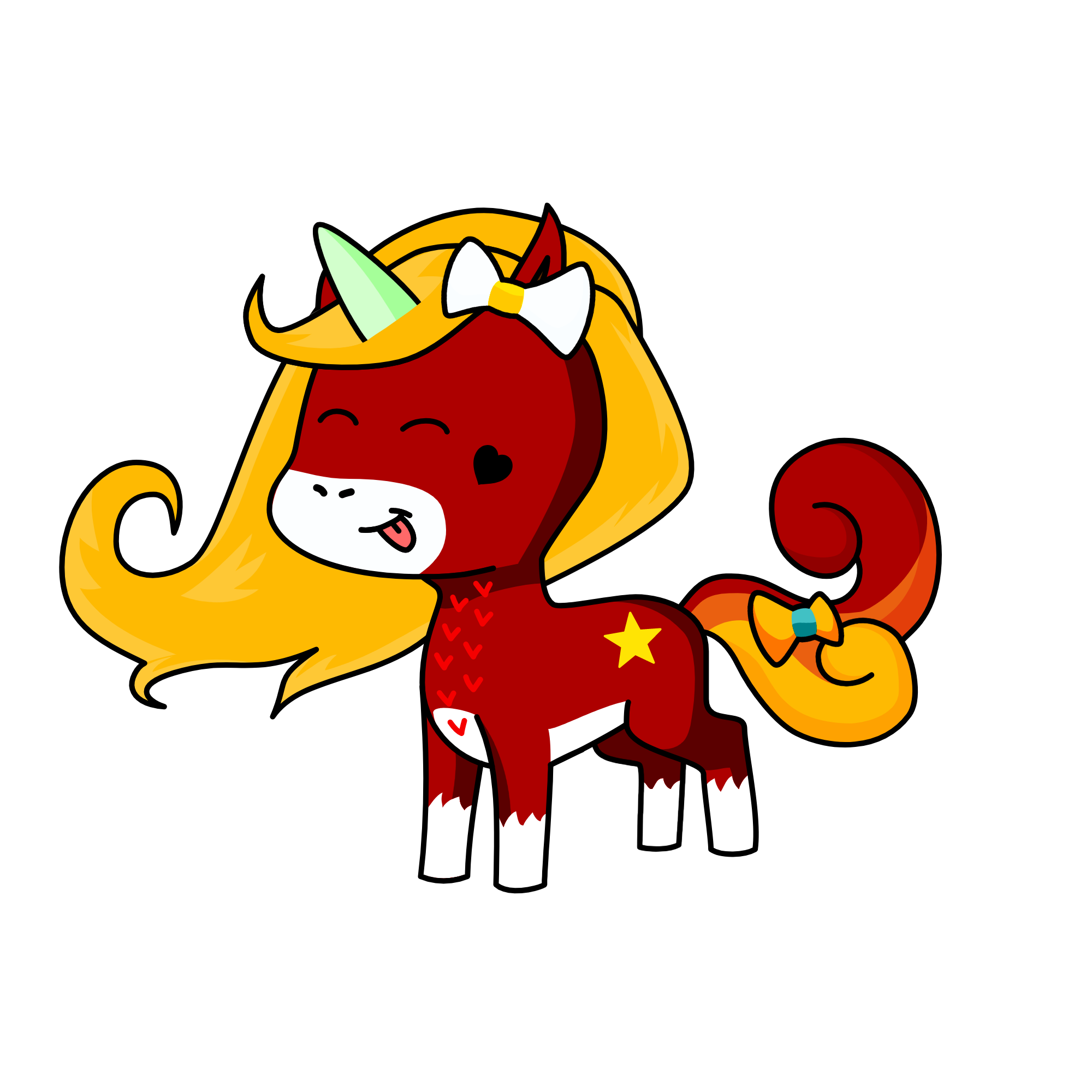 Sun, the unicorn