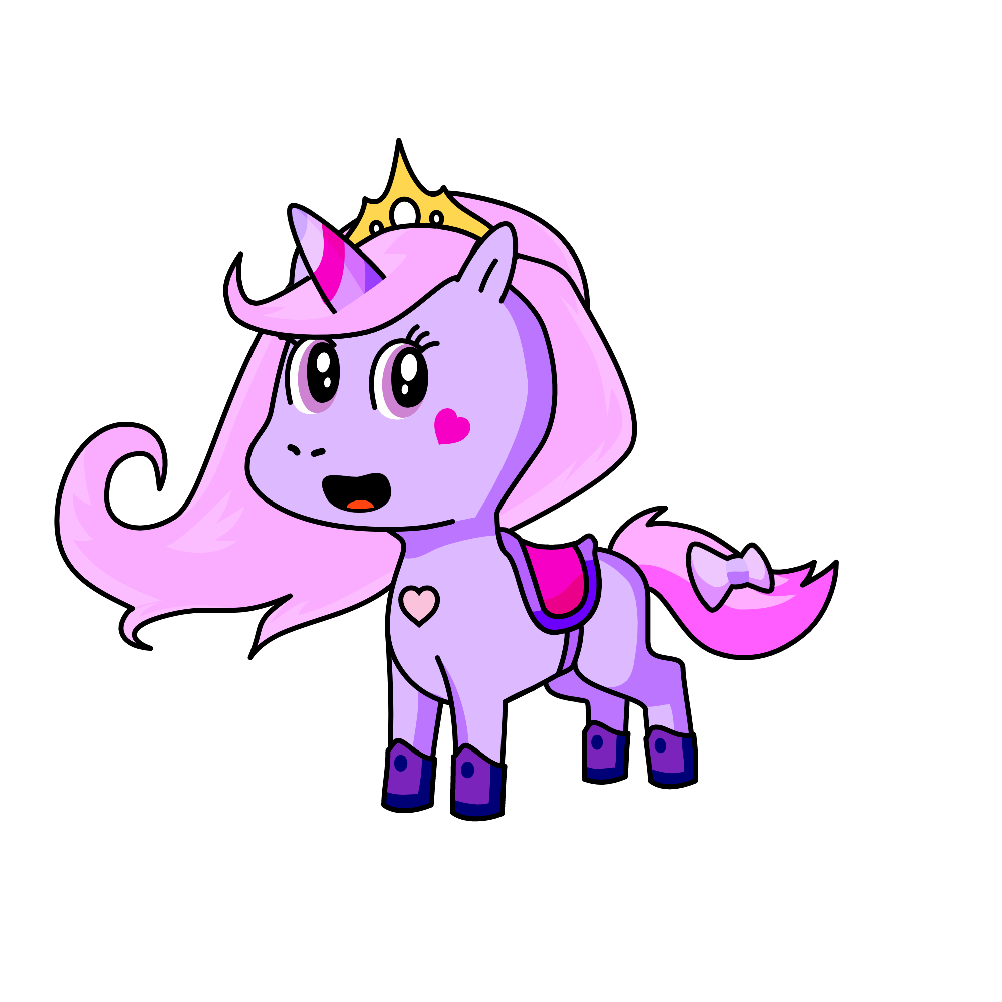 Lavender, the unicorn