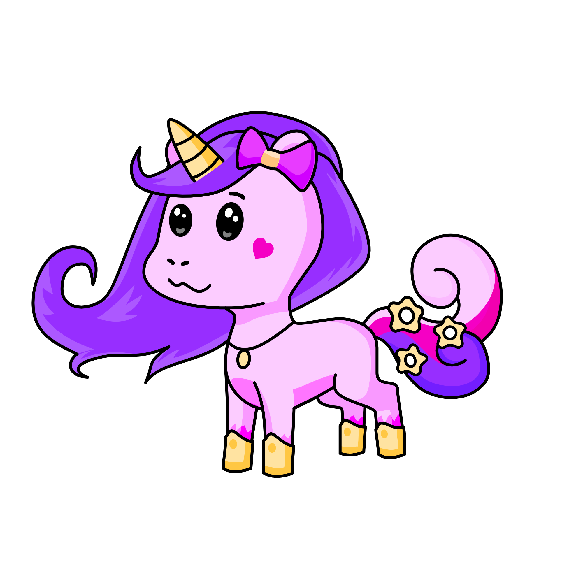 Glitter McSparkle, the unicorn