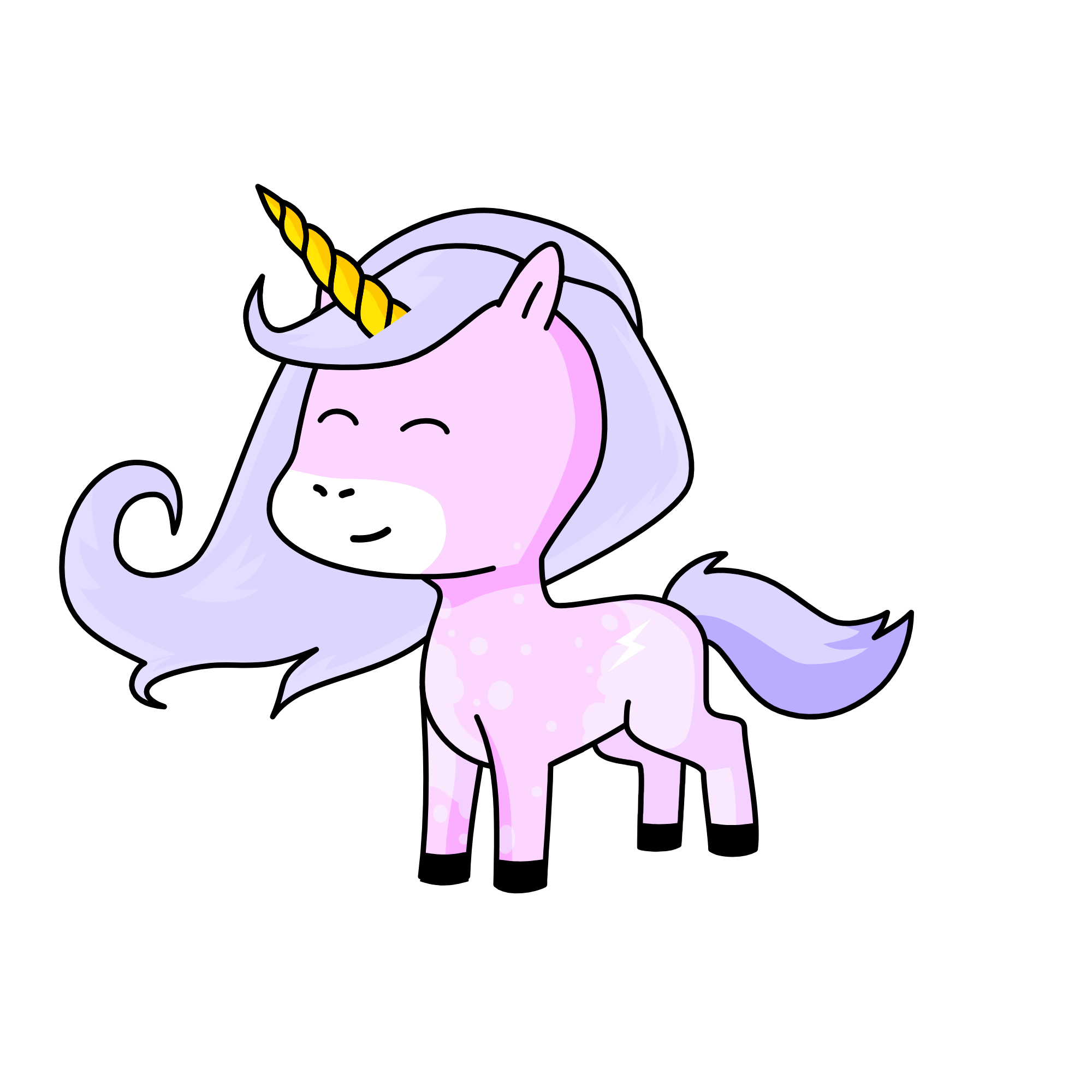 glitter cloud, the unicorn