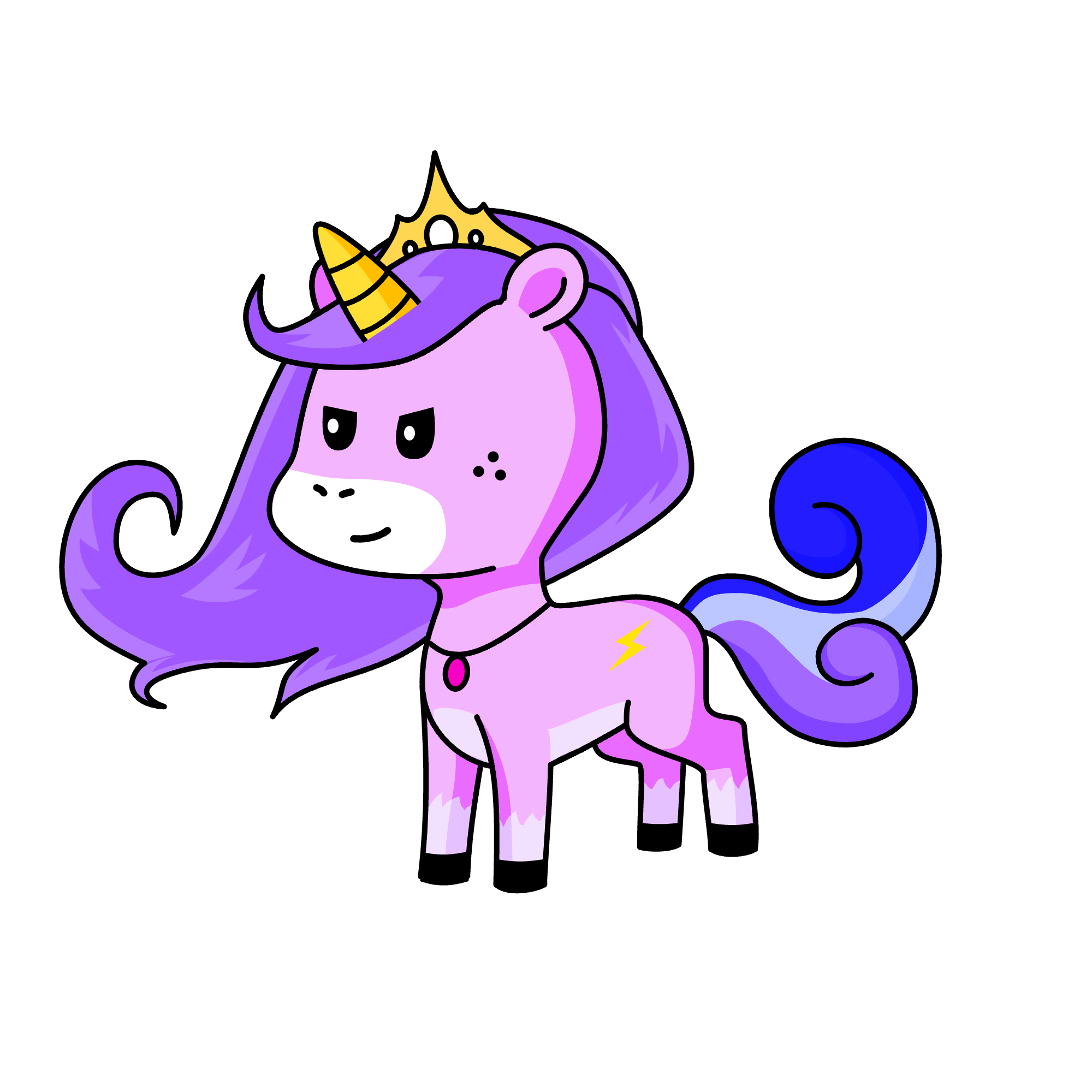 Pinky, the unicorn