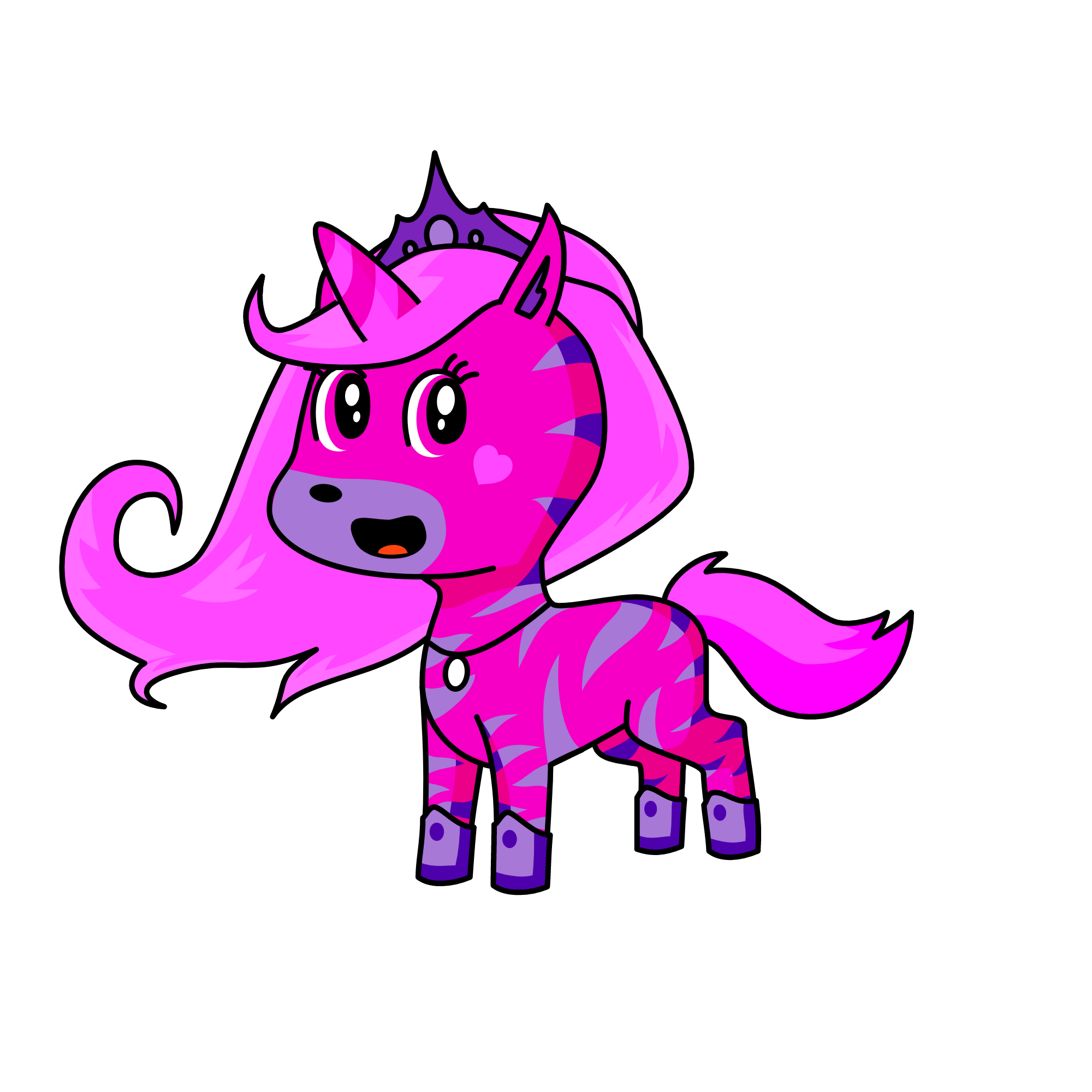 Princess pink, the unicorn