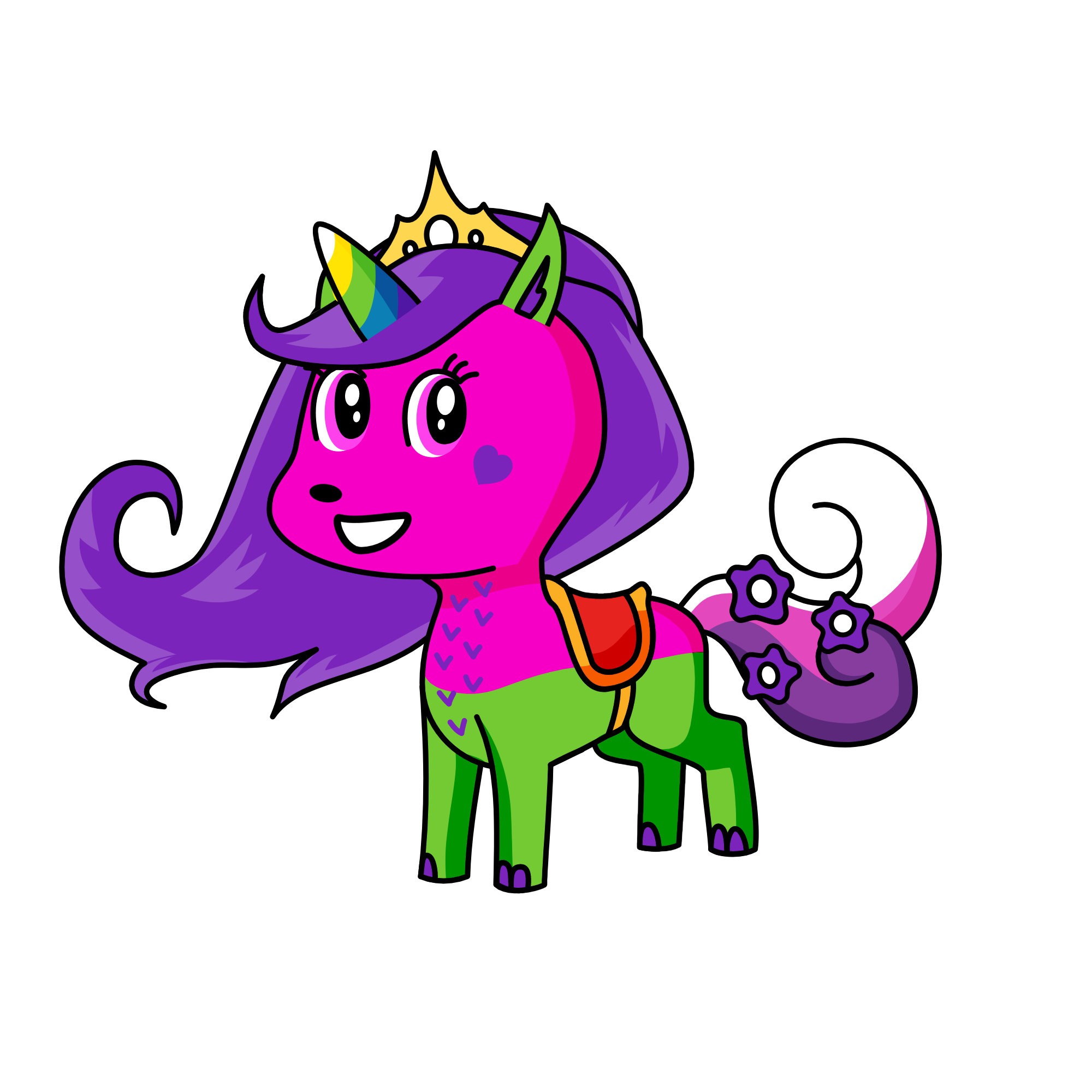 Pinky the Princess, the unicorn