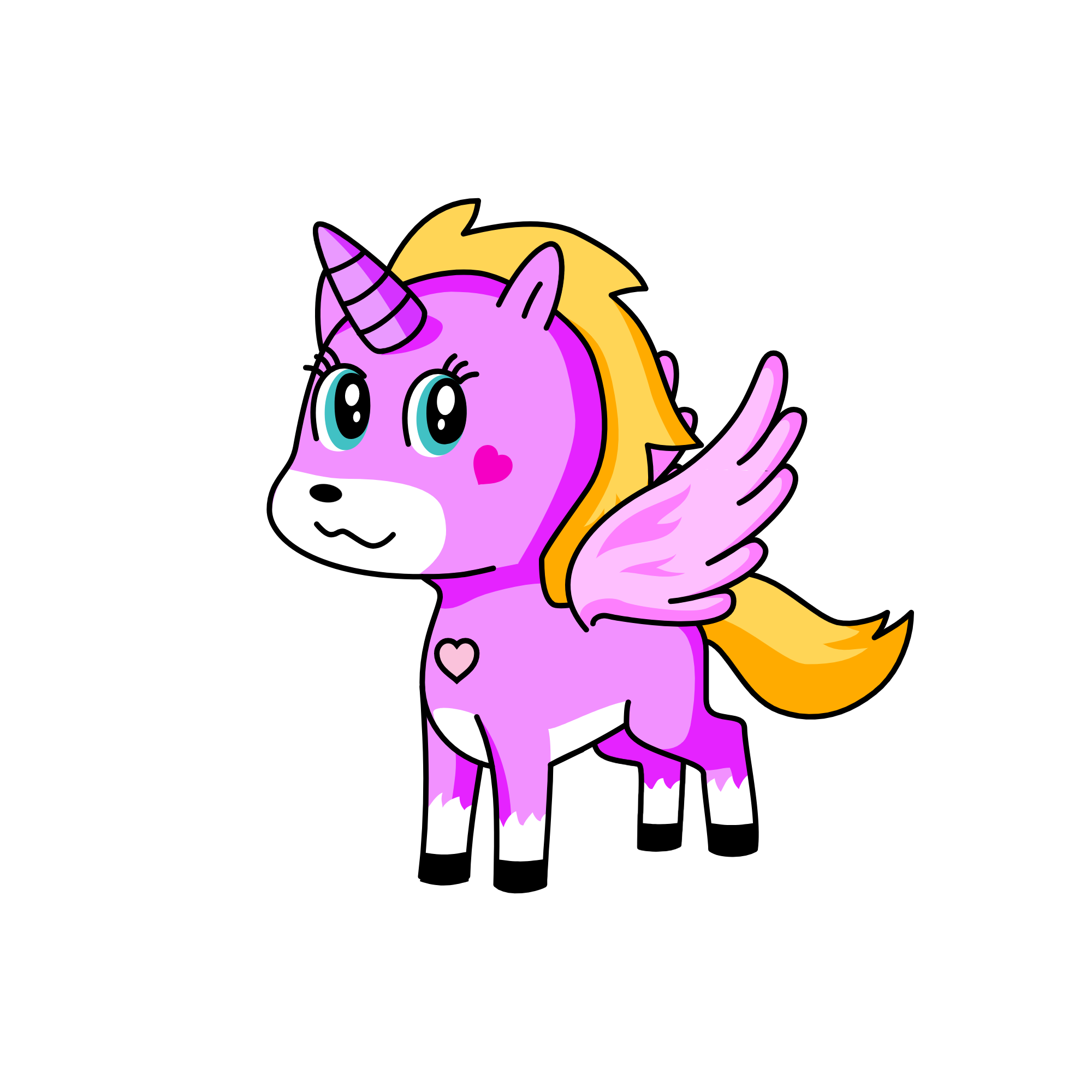 Nastya, the unicorn