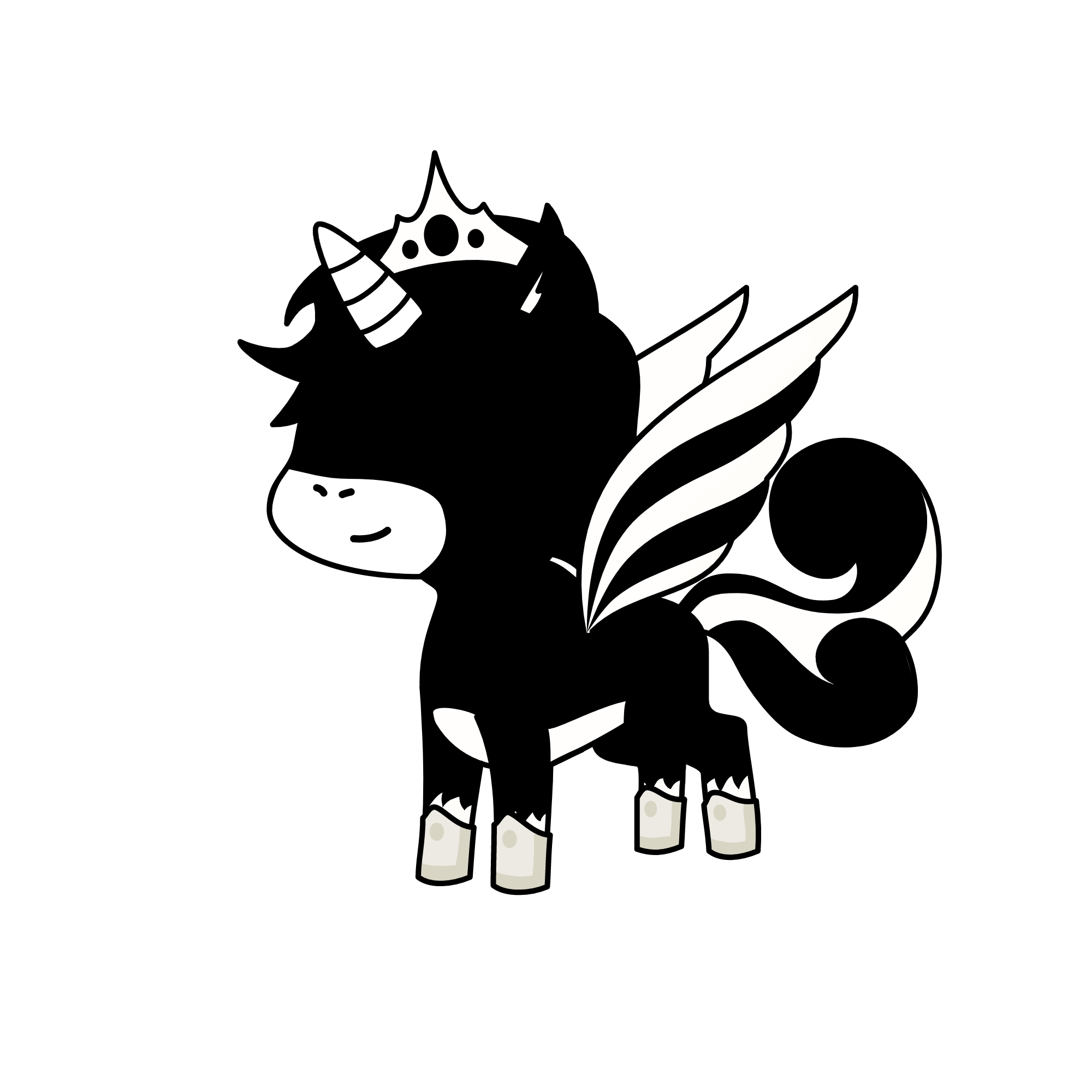 THE QUEEN OF DARKNESS AND LONELYNESS, the unicorn