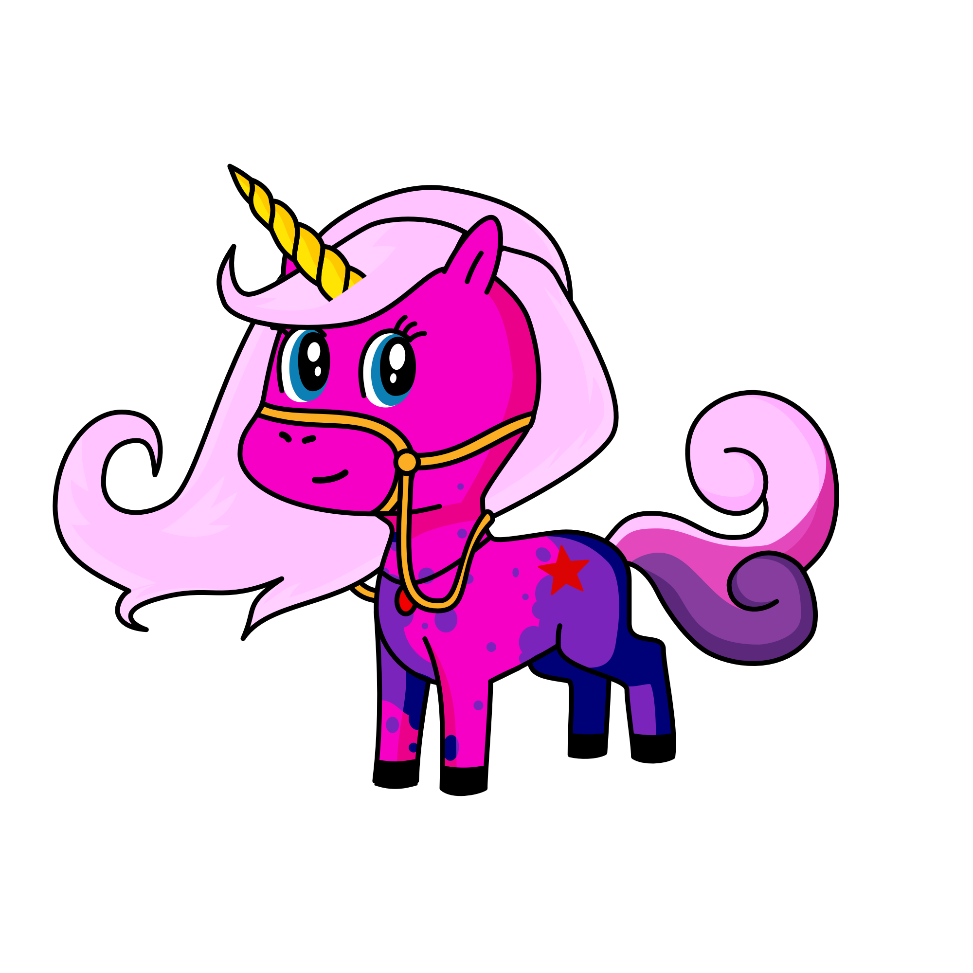 Fuschialicious, the unicorn