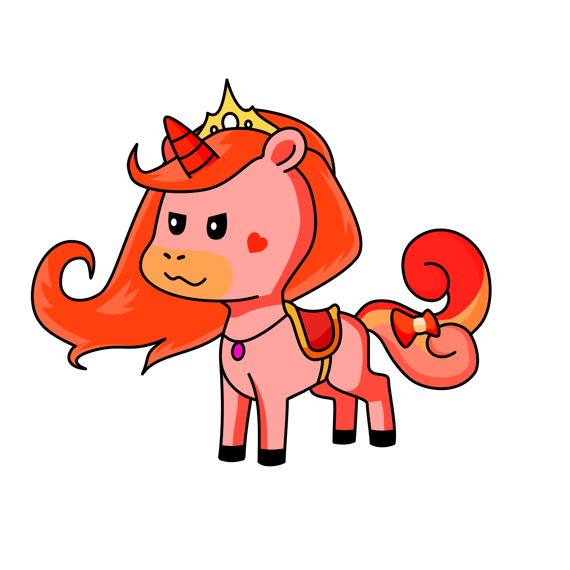 Redqueen, the unicorn