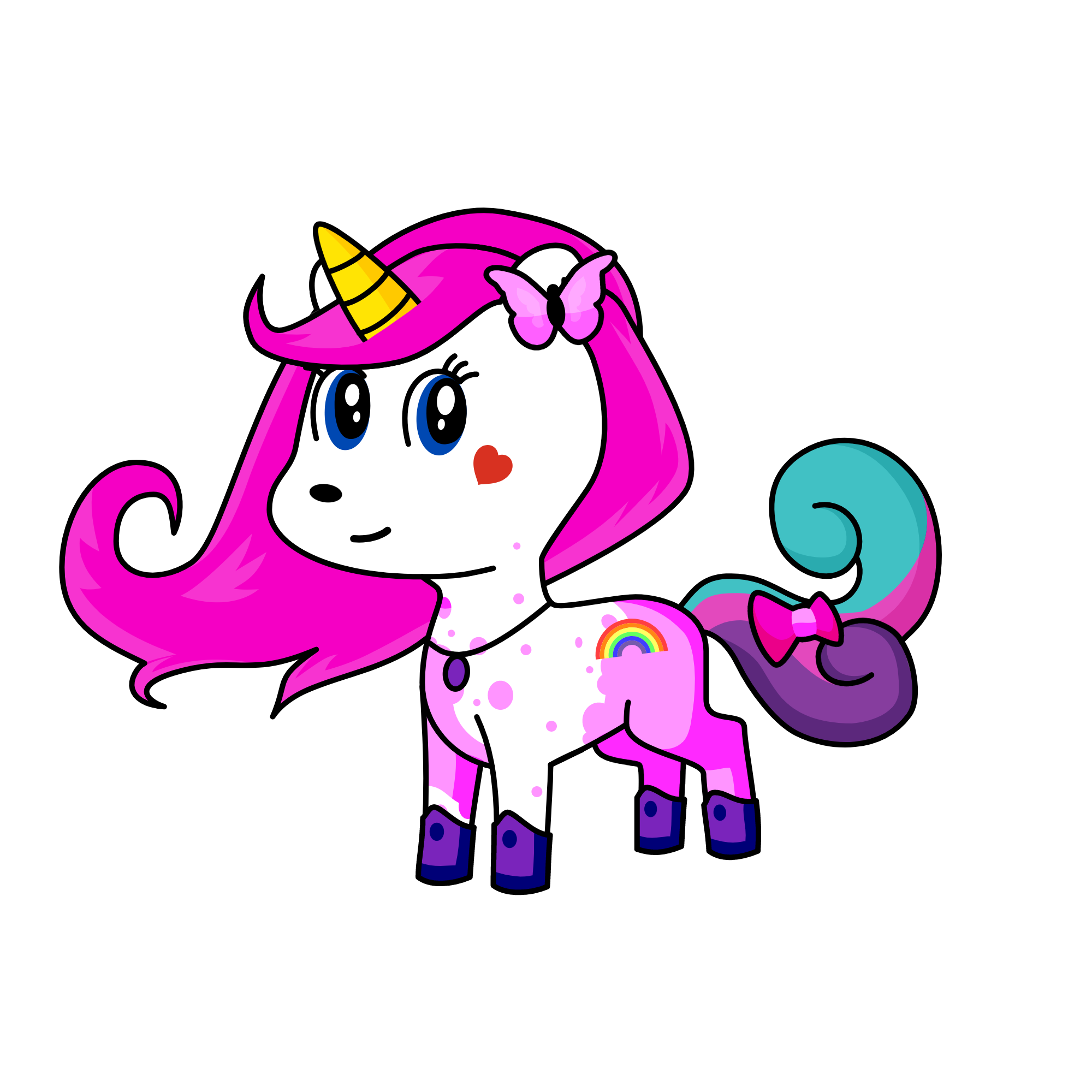 PinkyCorn, the unicorn