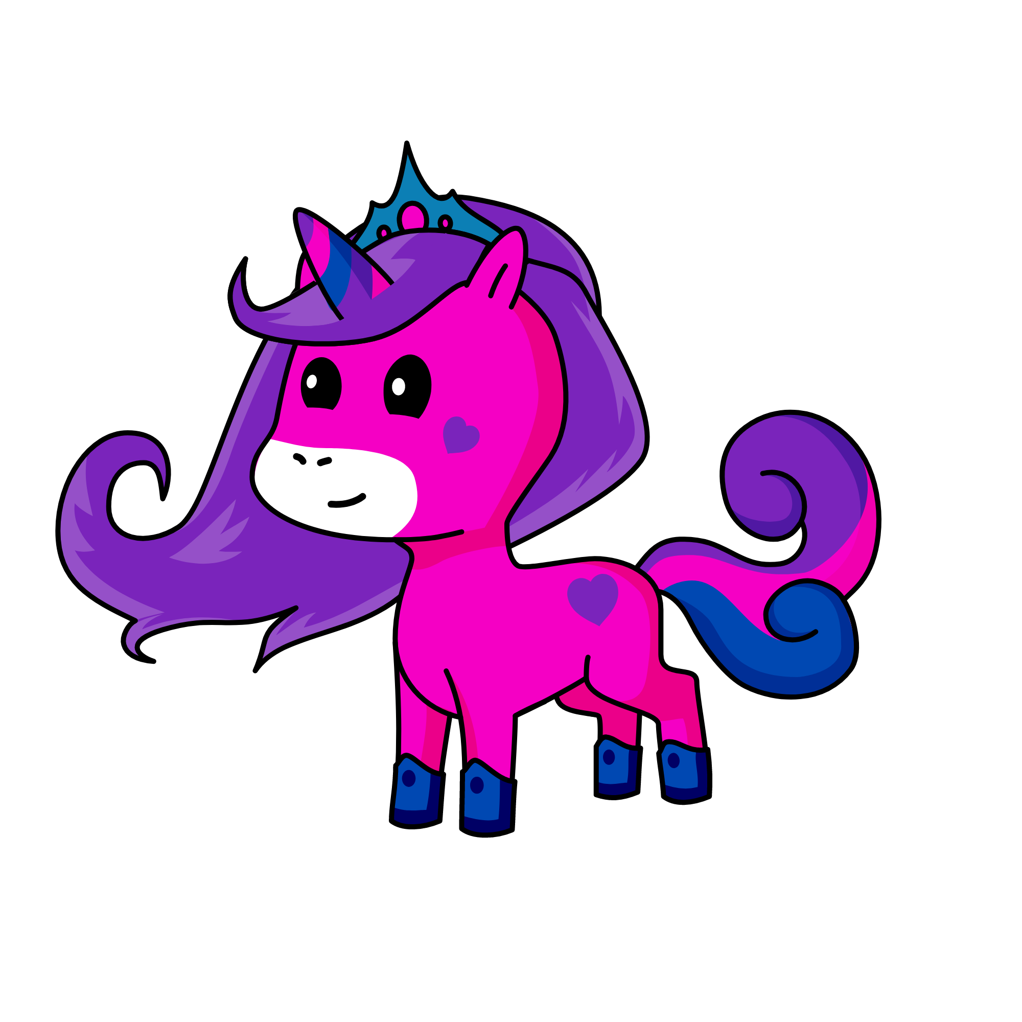 Princess Sparkle, the unicorn