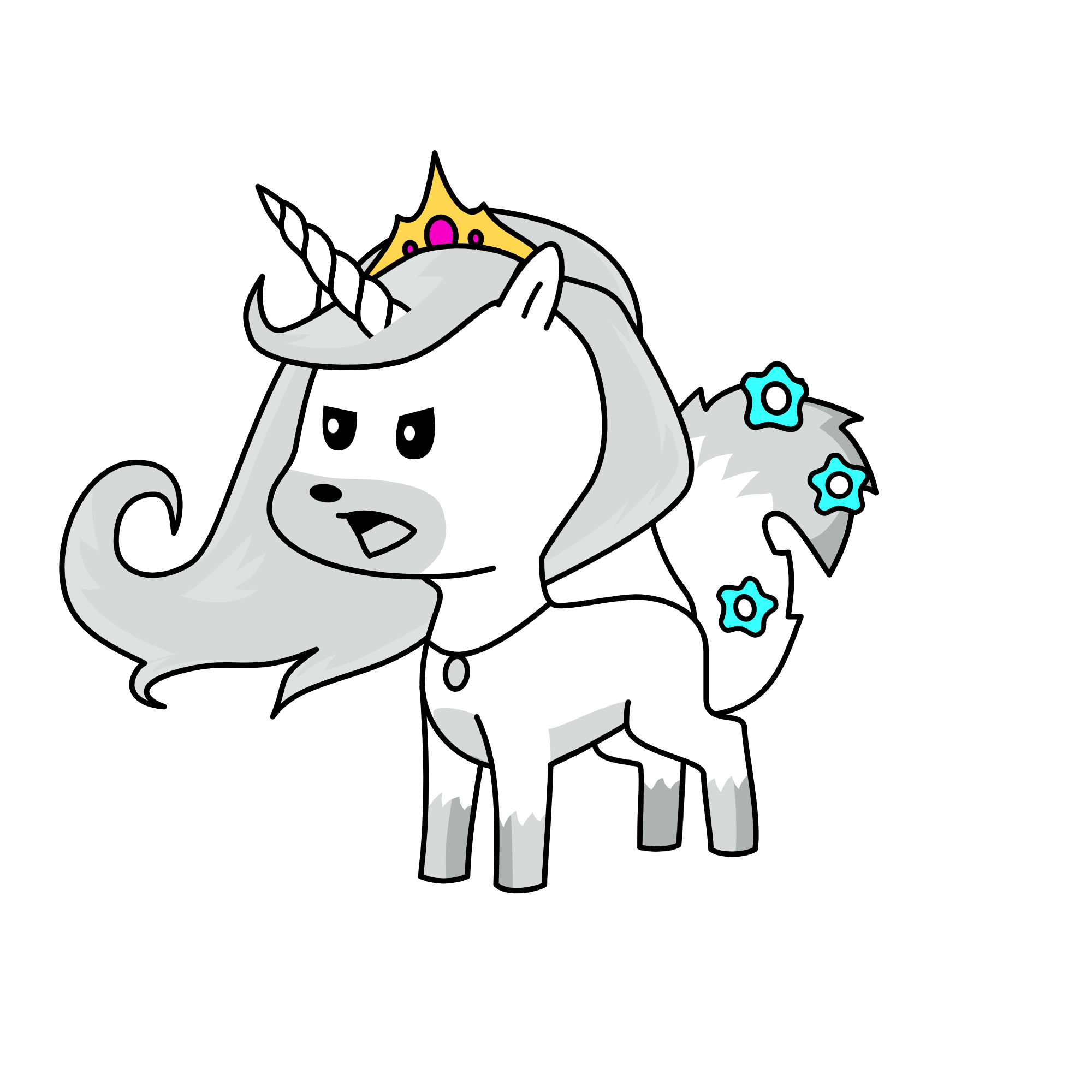 moonligh wolf, the unicorn