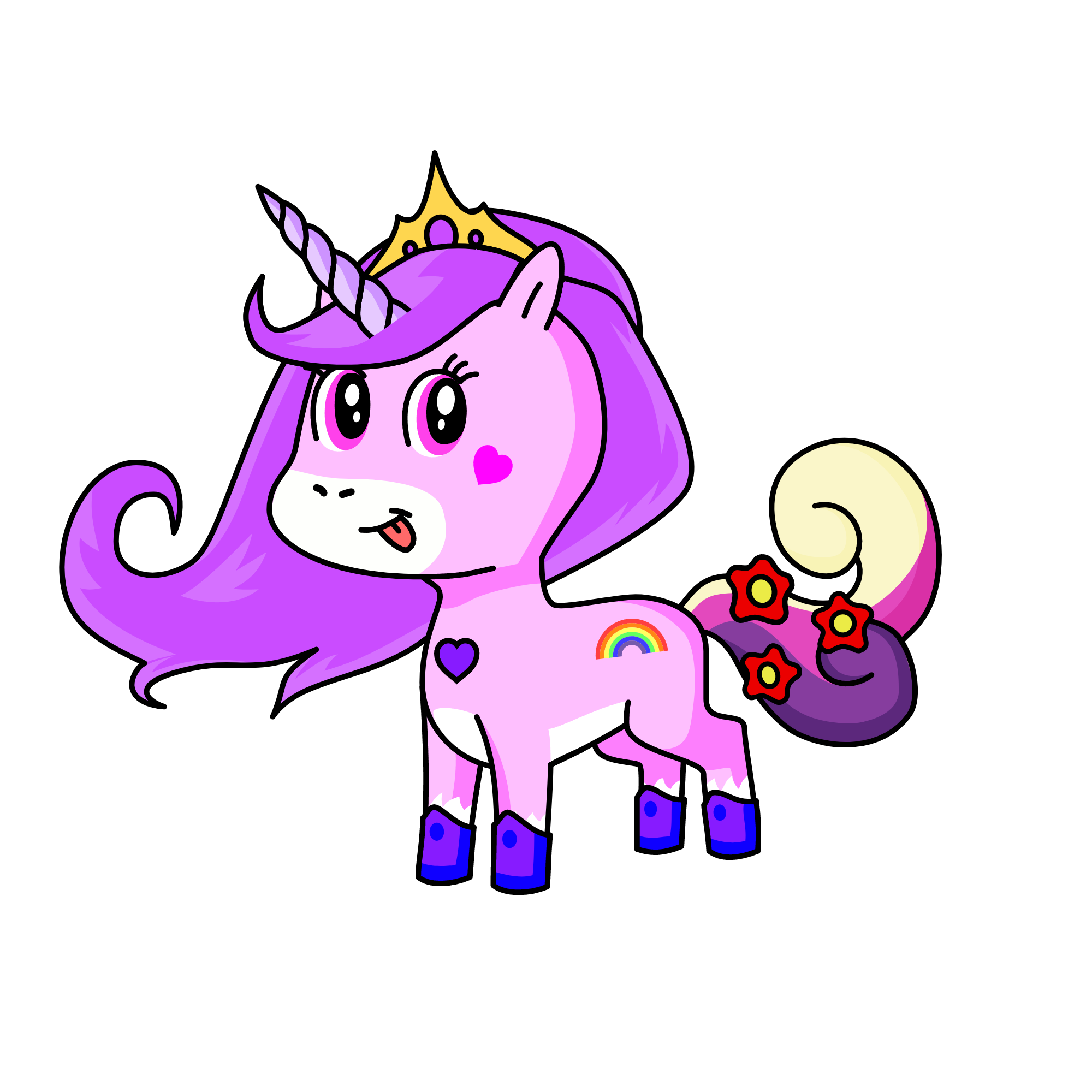 Fluffy, the unicorn