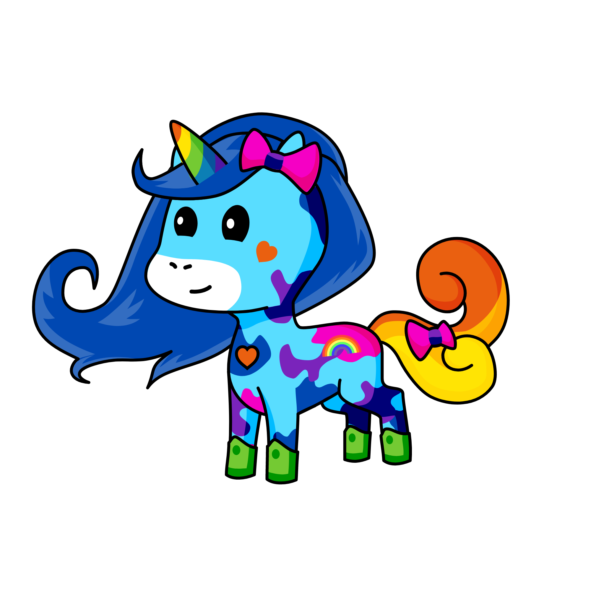 Rainbow Dash, the unicorn