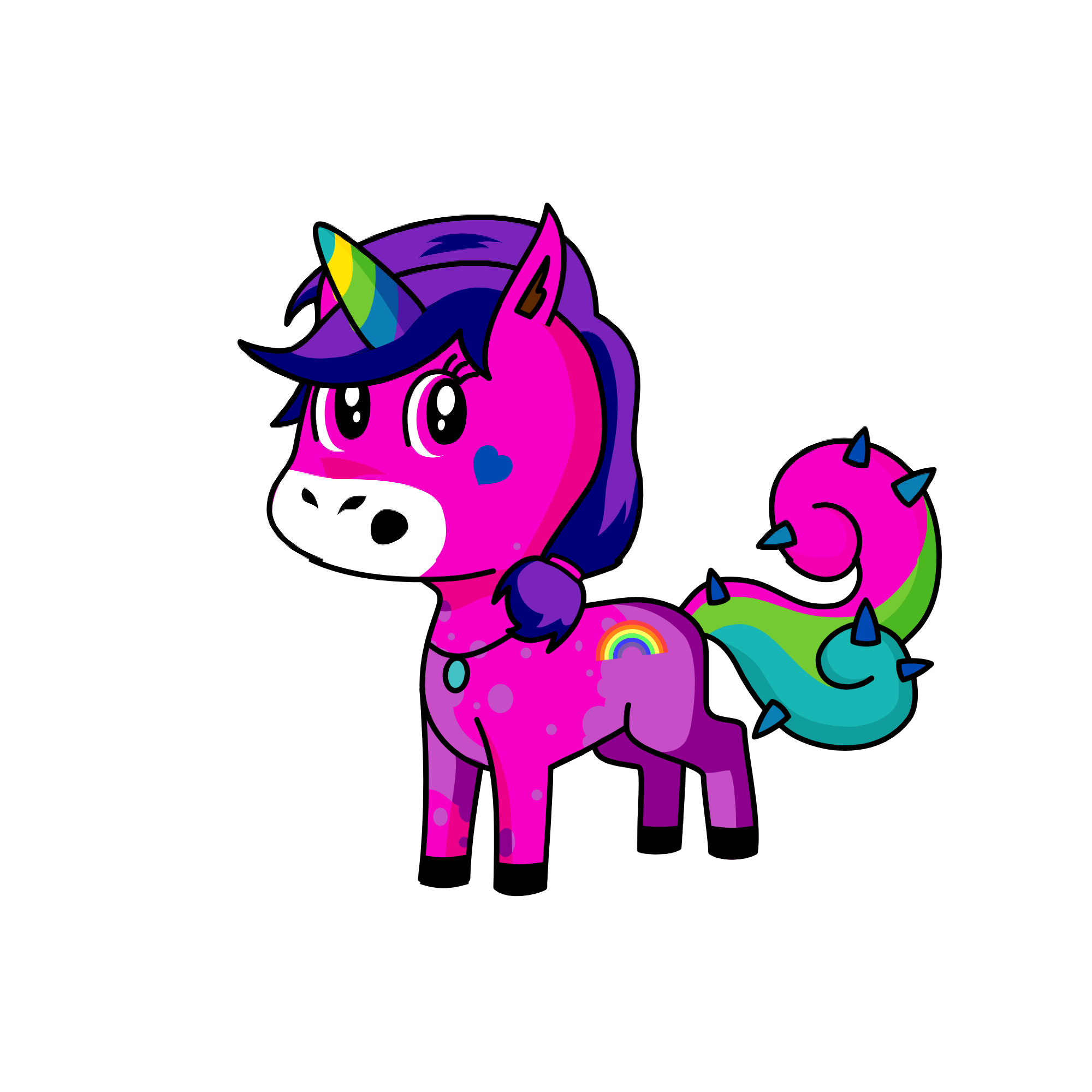 Pinkalishes, the unicorn