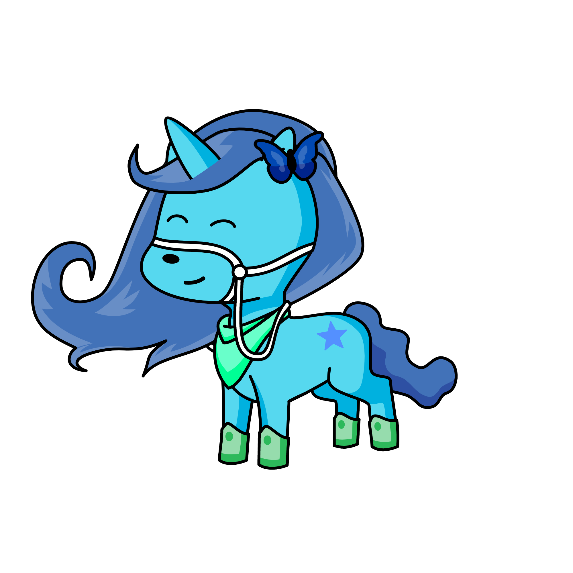 Xanh, the unicorn