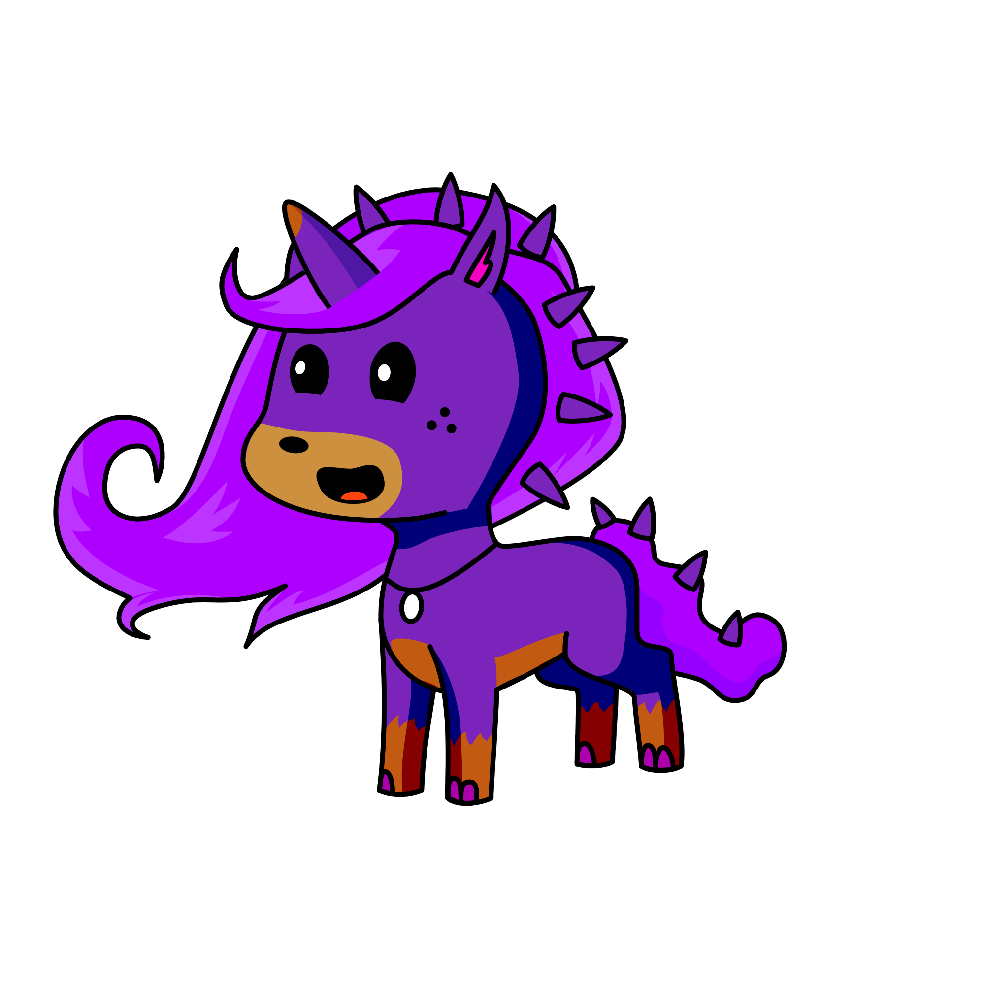 Unipuruple, the unicorn