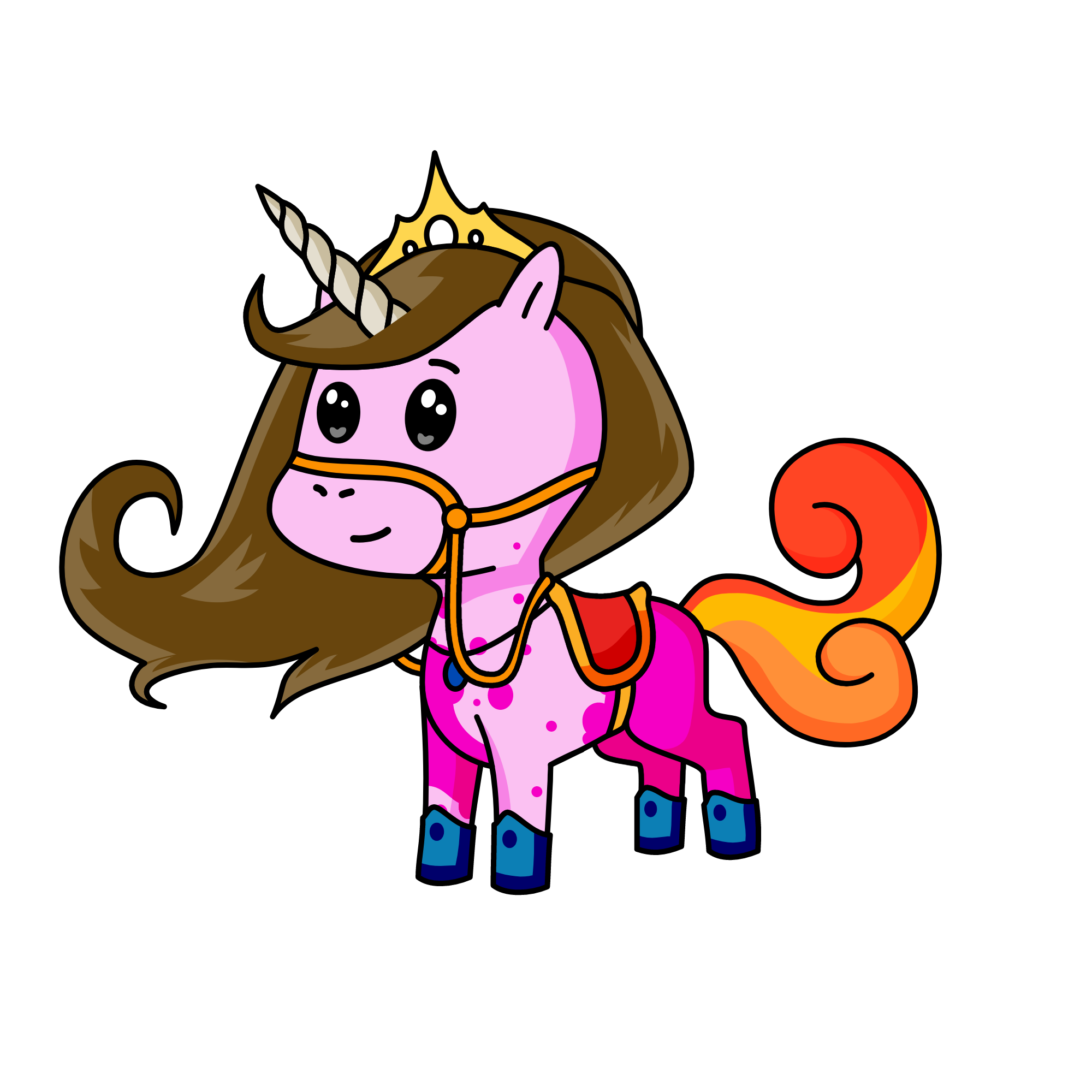 QUEEN PINK, the unicorn