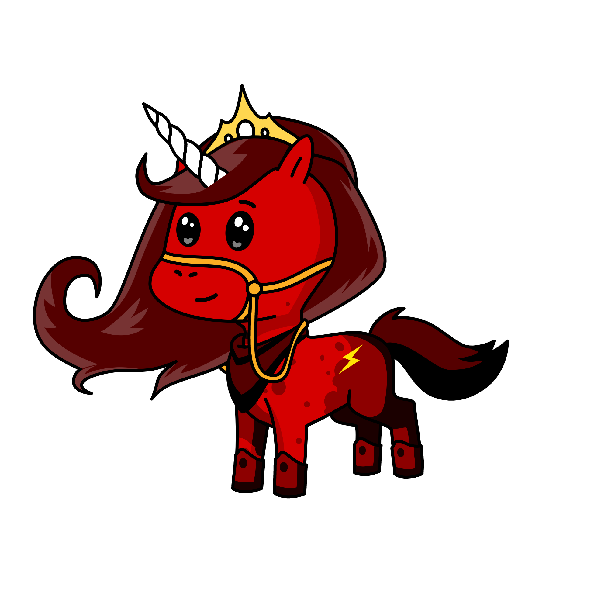 QUEEN FLASH, the unicorn