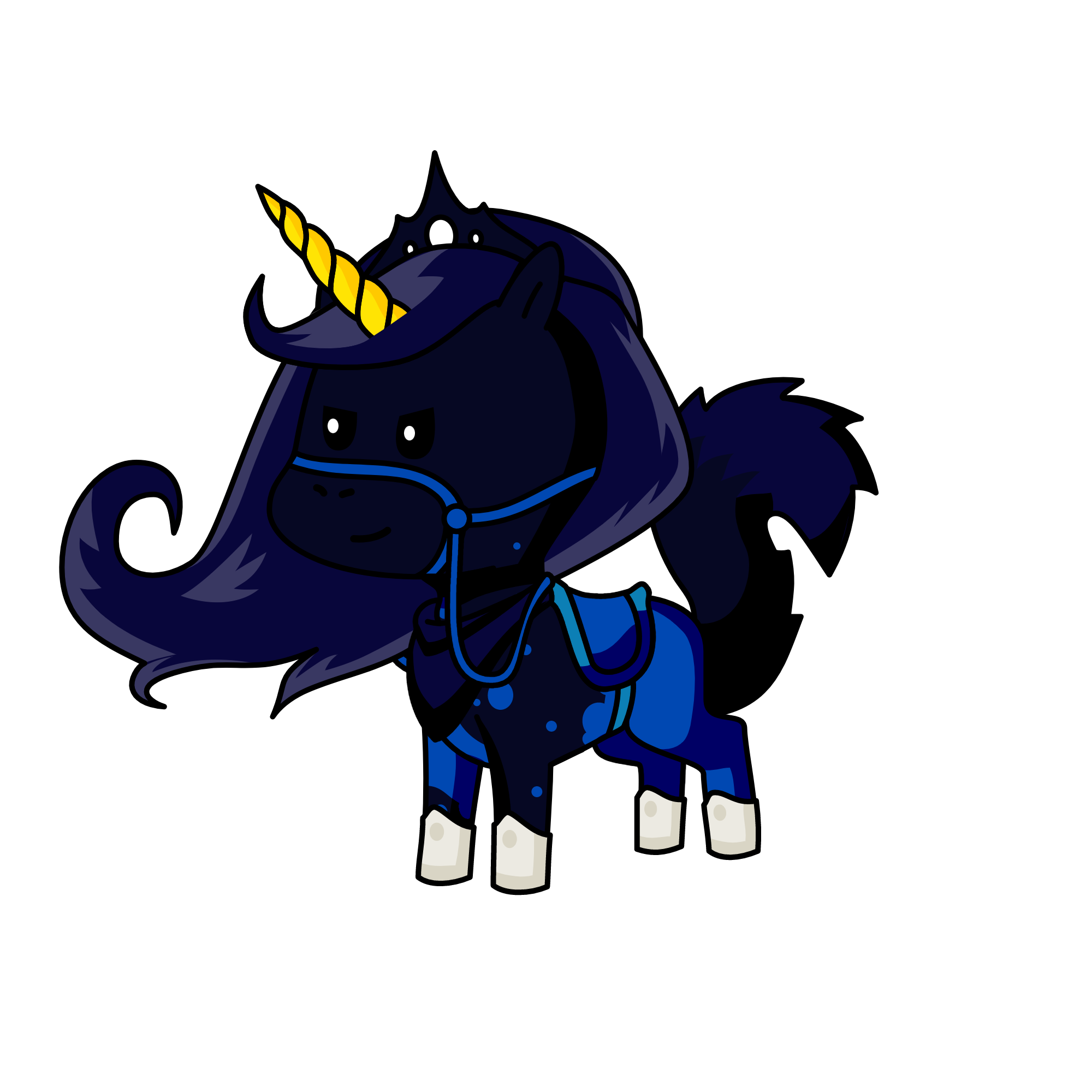 QUEEN NIGHT, the unicorn