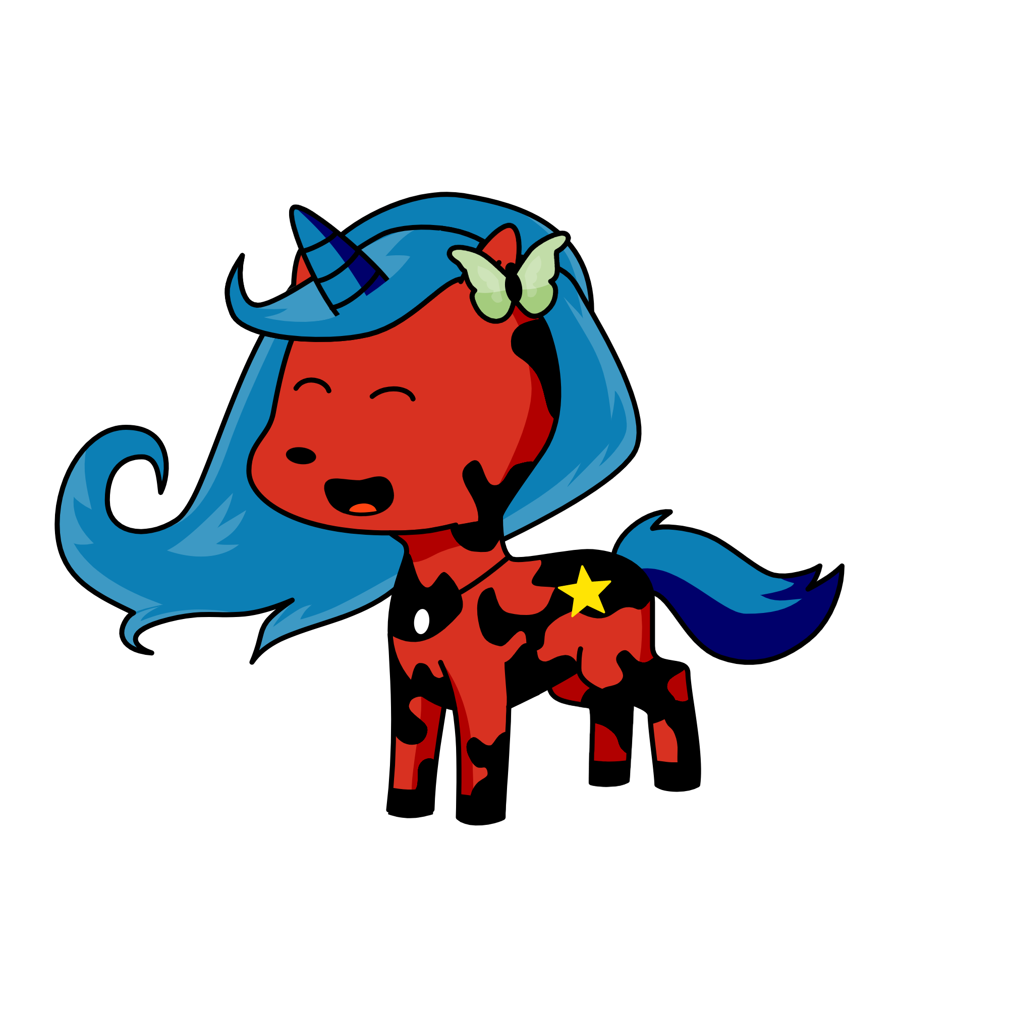 Ladybug, the unicorn
