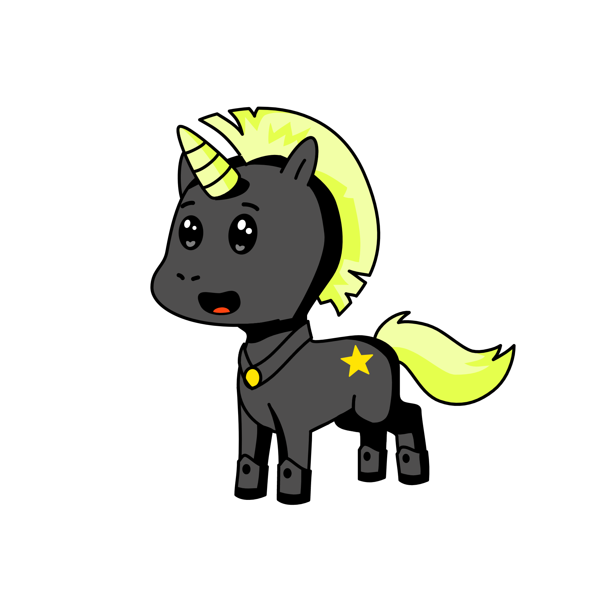 Cat noir, the unicorn