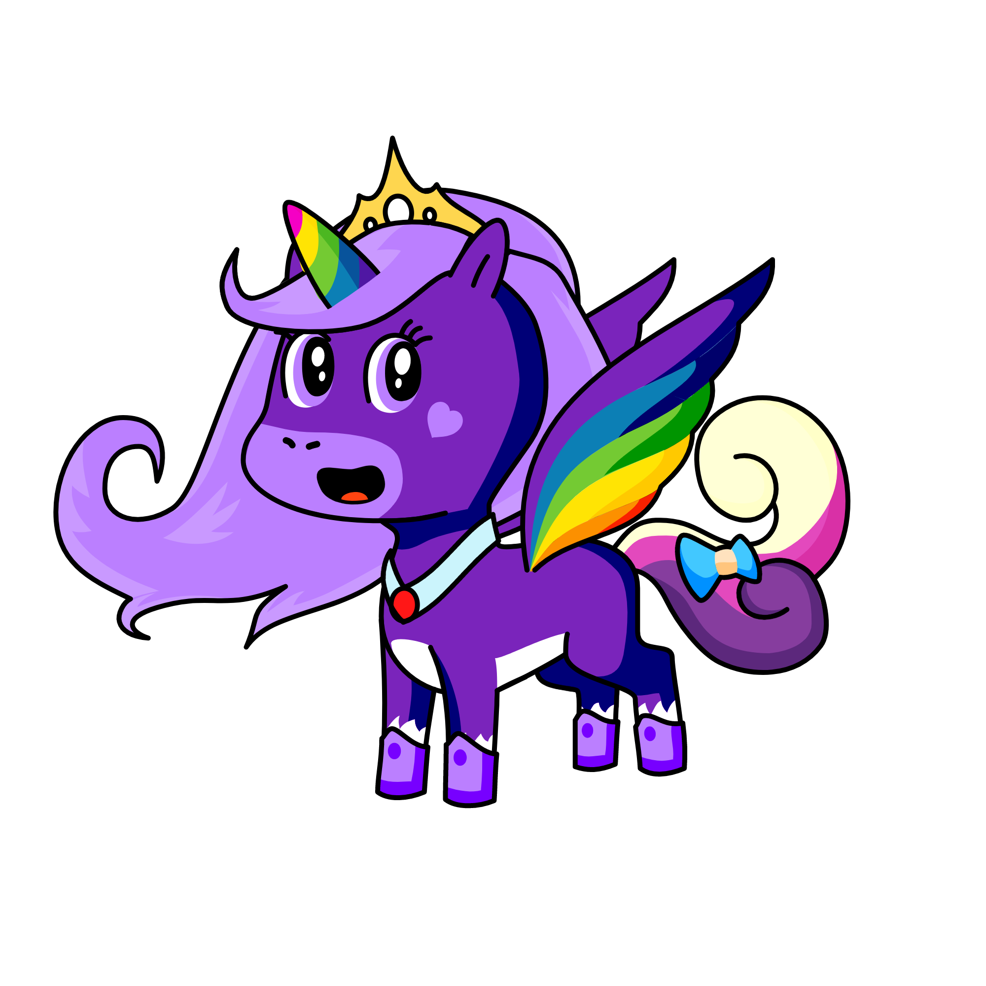 perple flash, the unicorn
