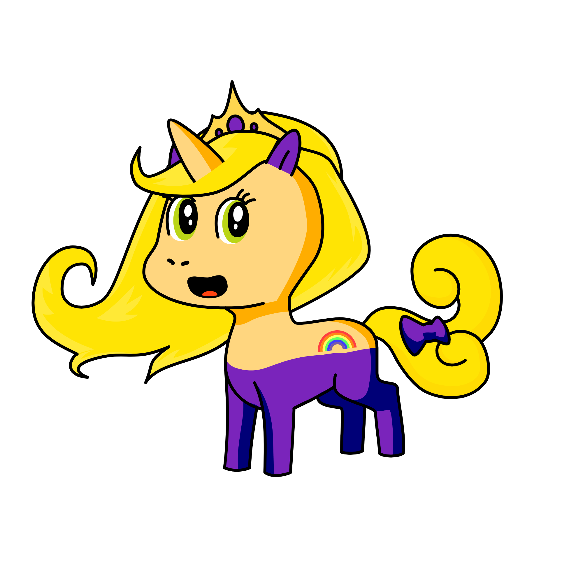 rapunsel, the unicorn