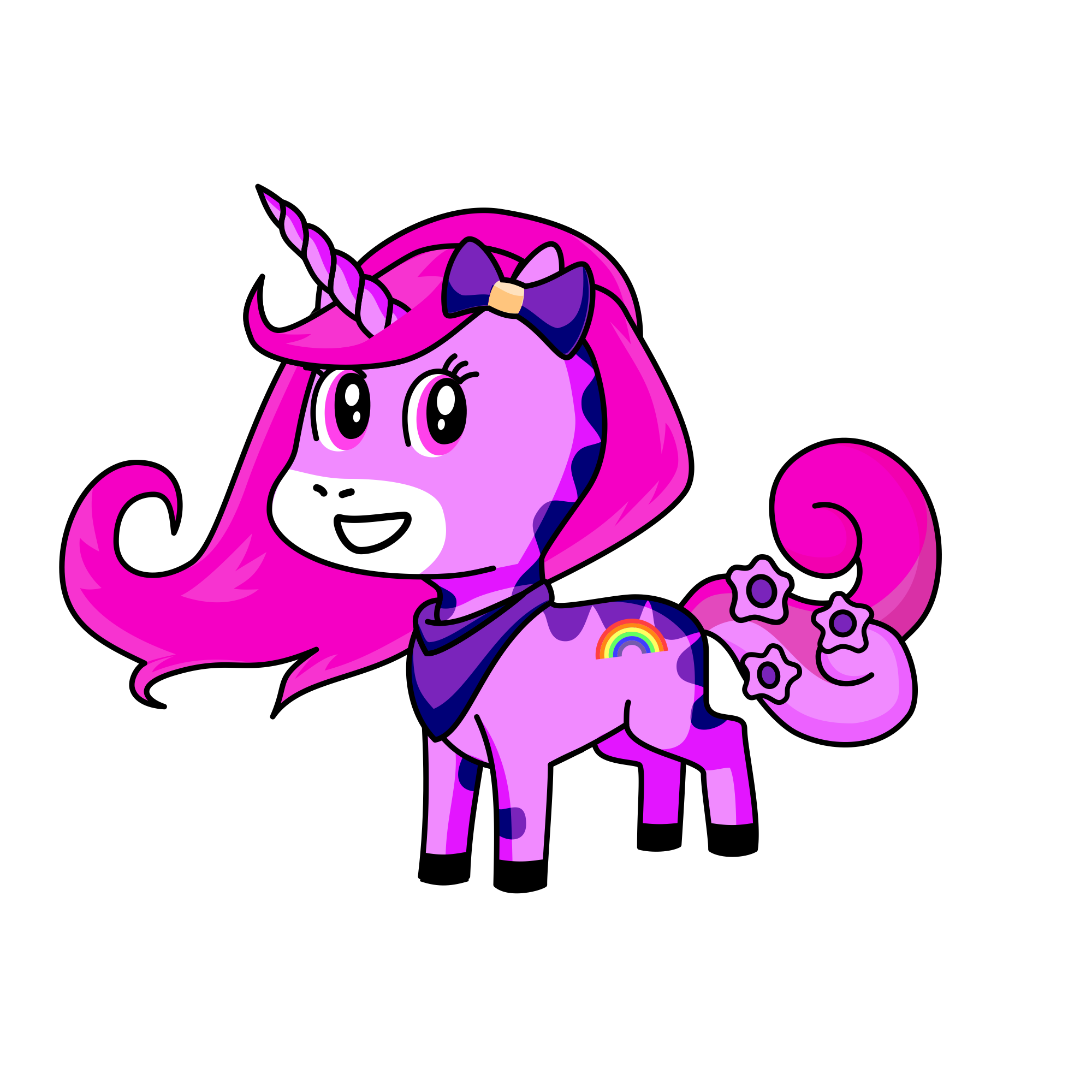 Purple corn, the unicorn