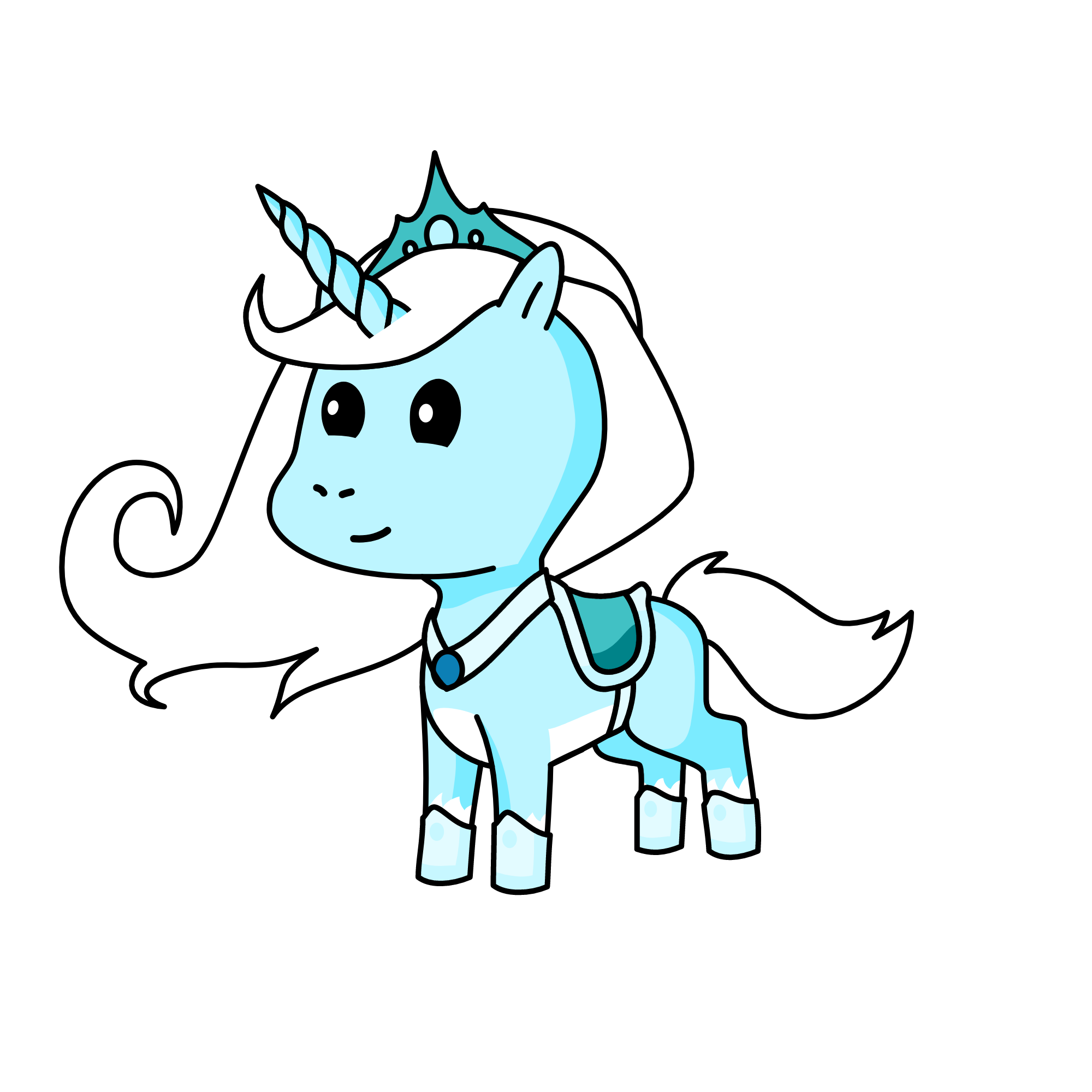 Snow, the unicorn