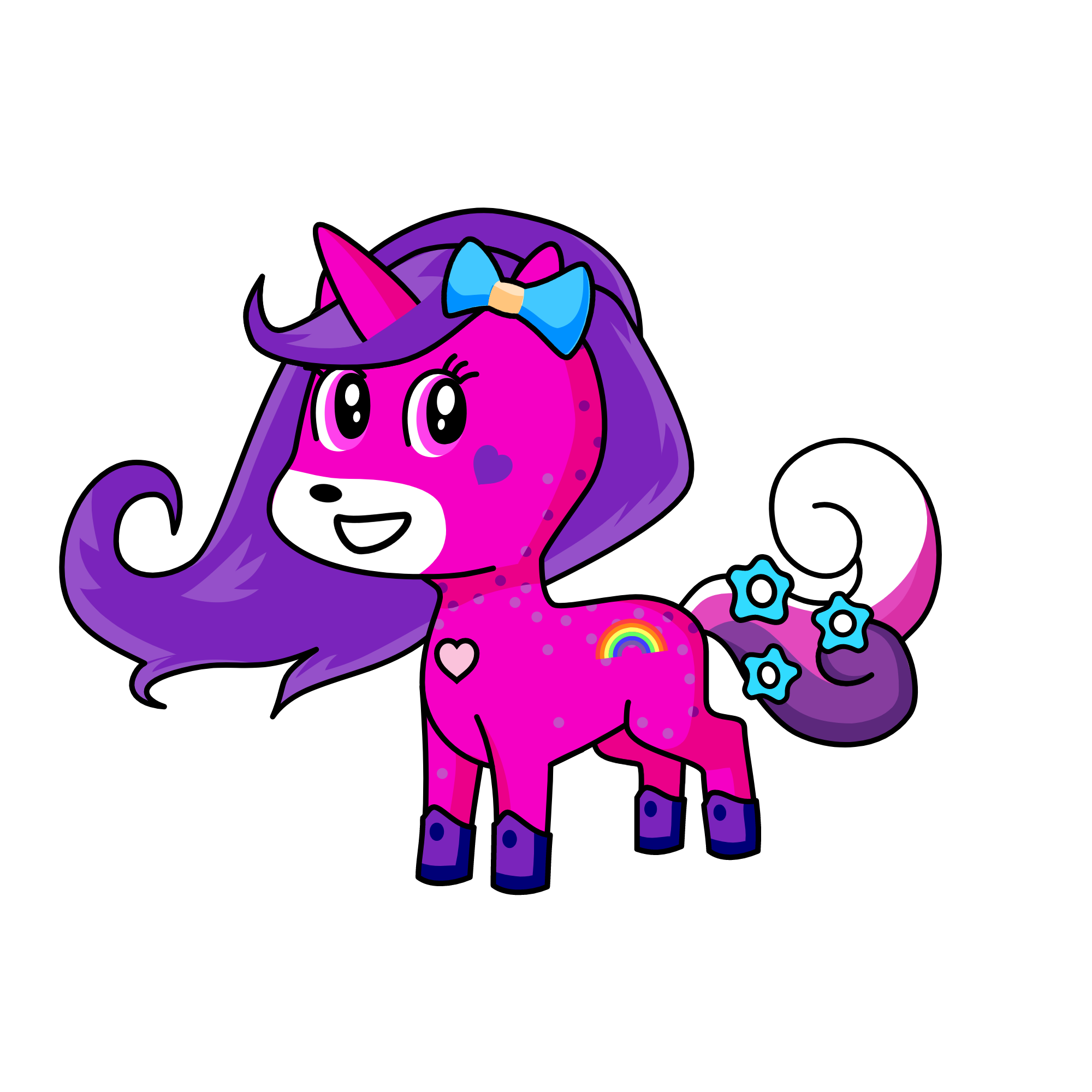 Millie Purple, the unicorn