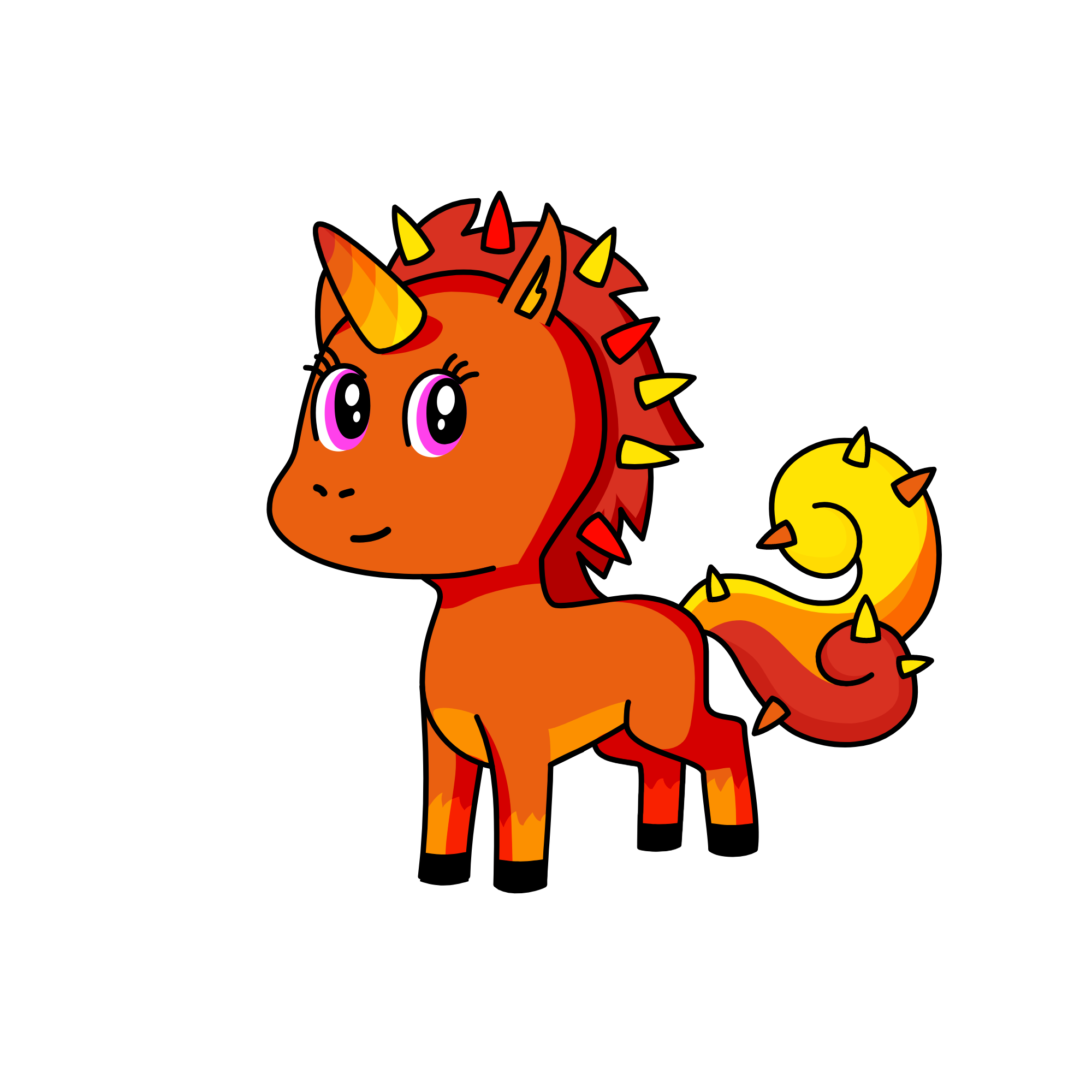 Flame, the unicorn