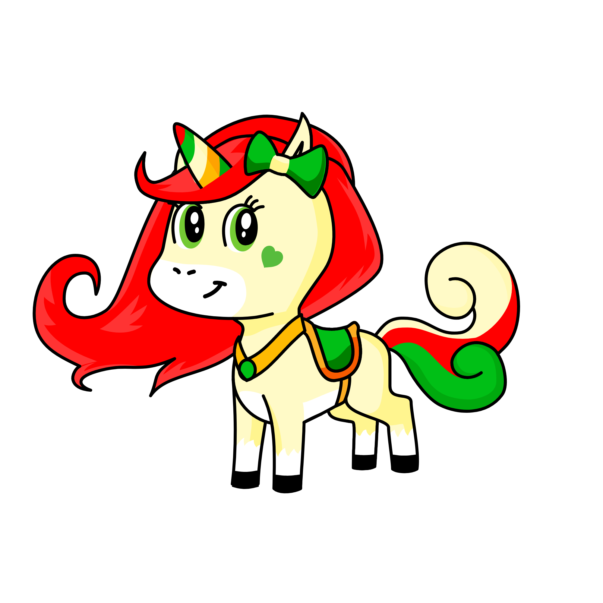 Christmas, the unicorn