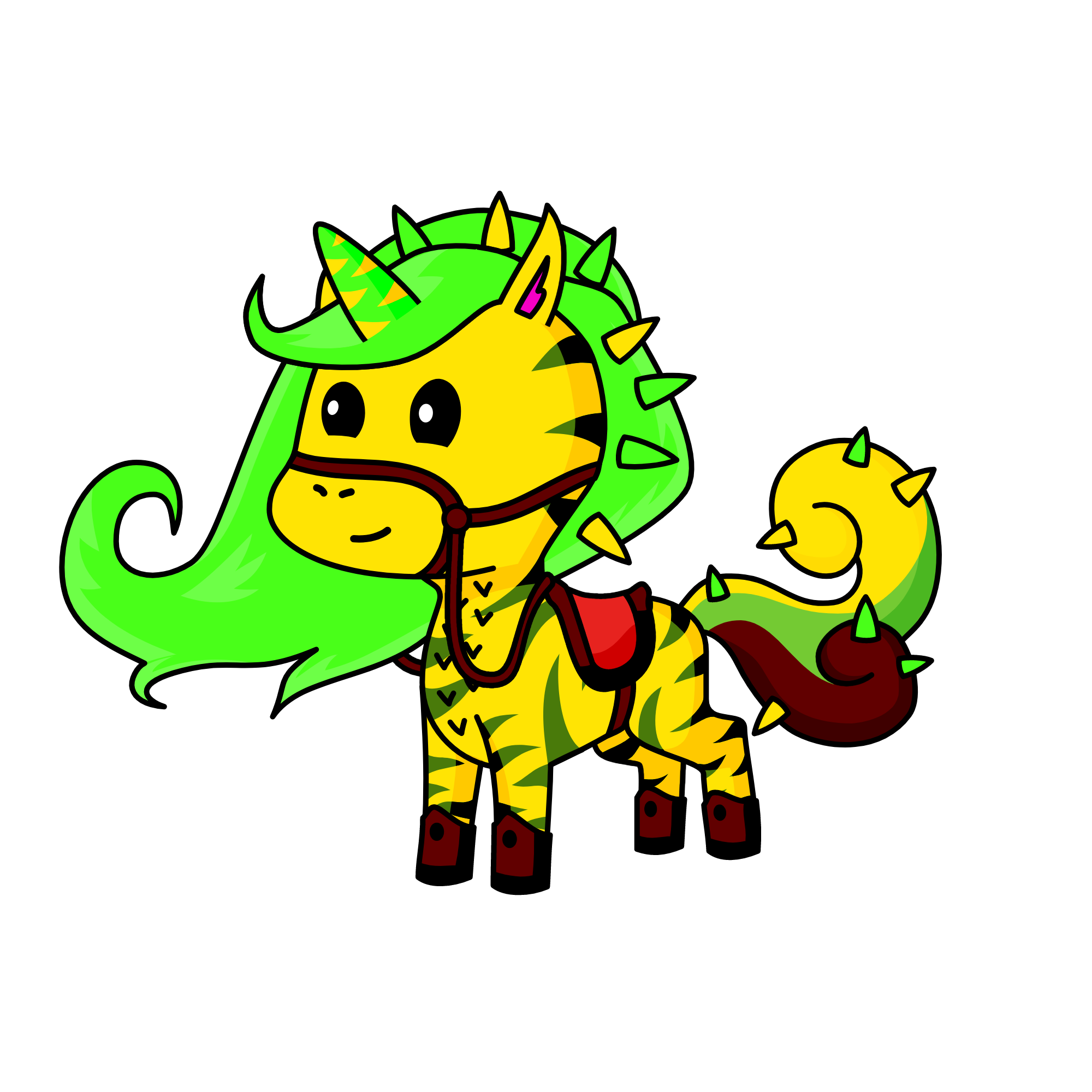 spiky, the unicorn