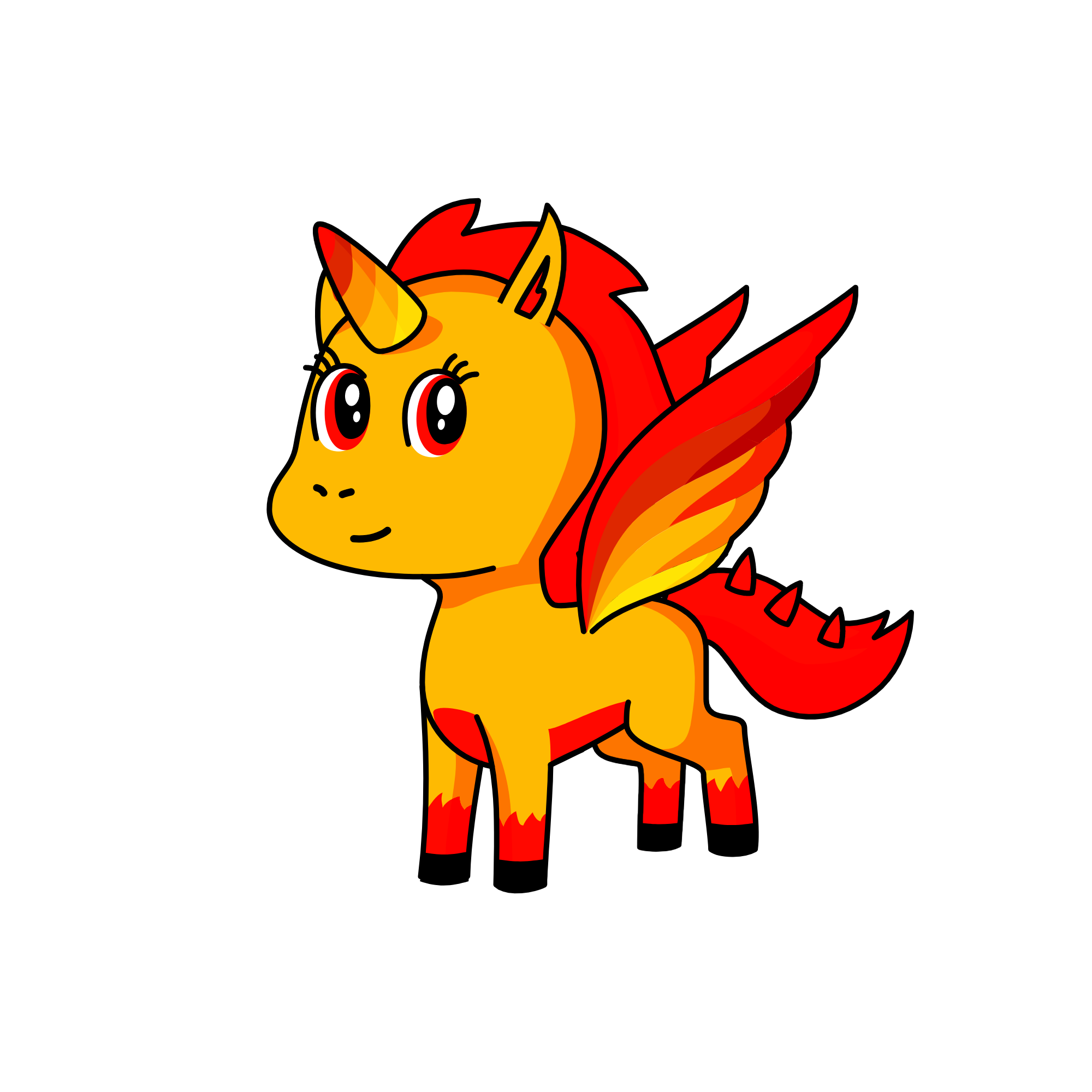 Flame, the unicorn