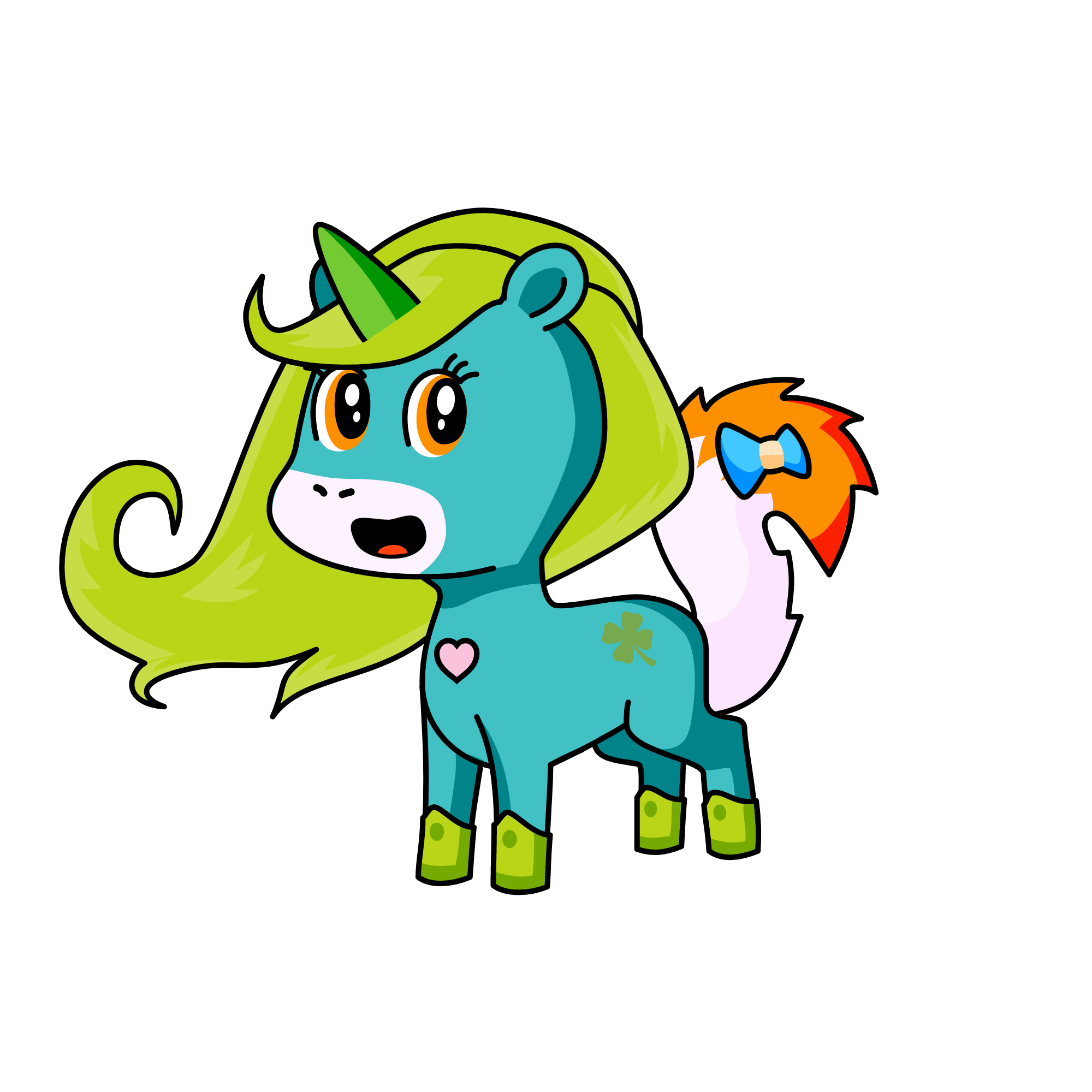 lucky charm<3, the unicorn