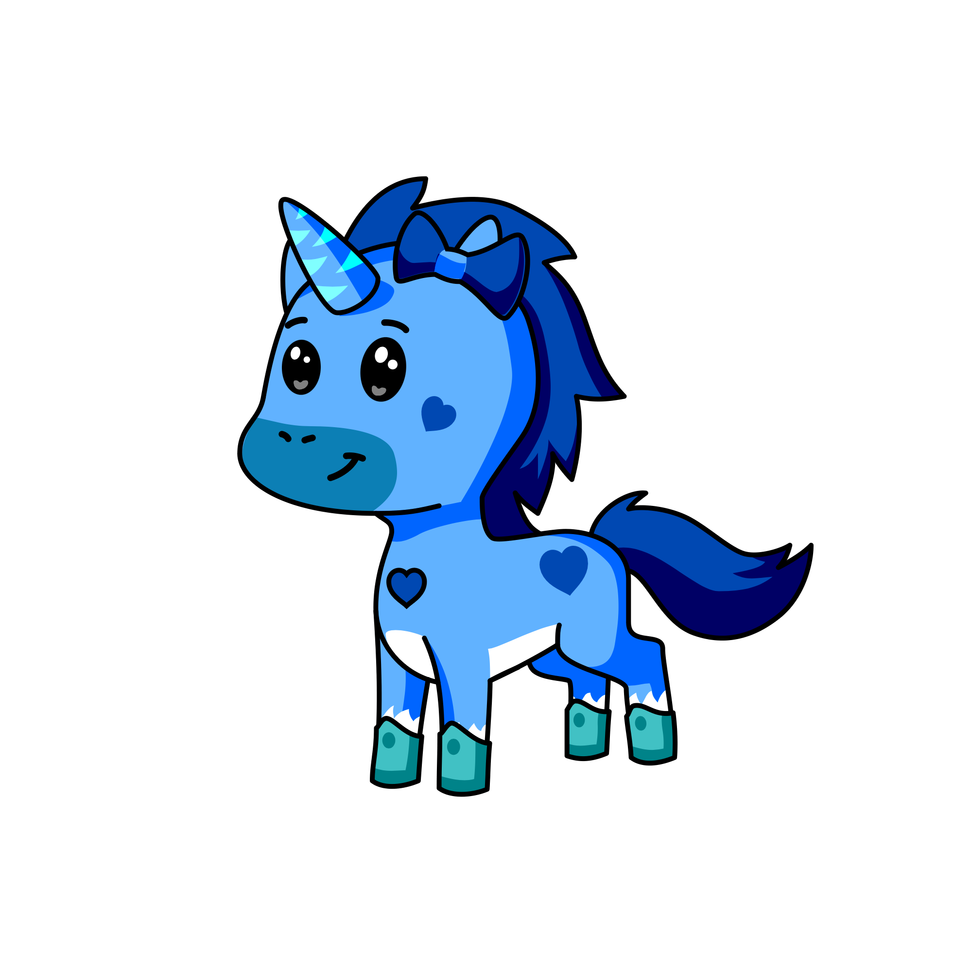 Blueberry , the unicorn