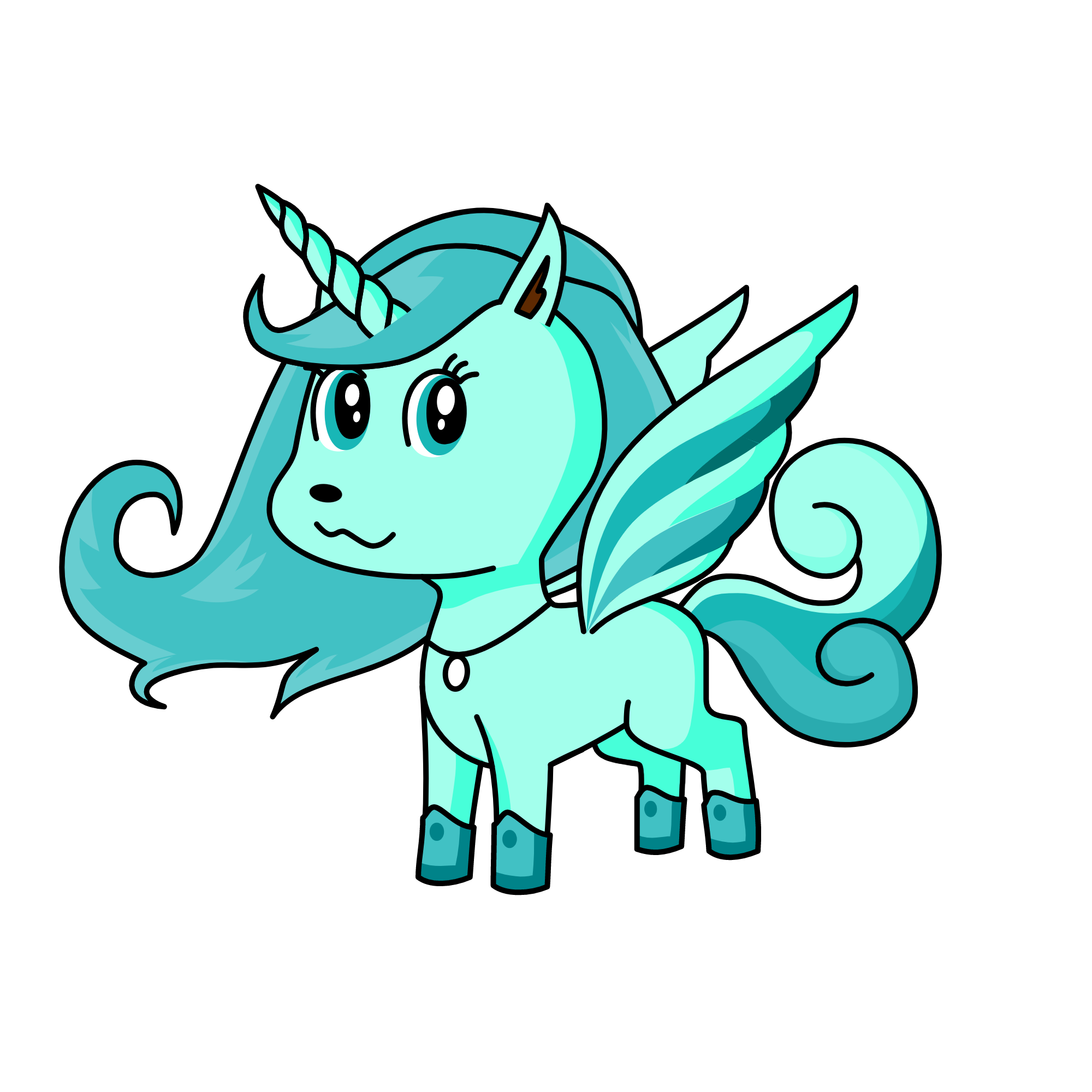 seafoam, the unicorn