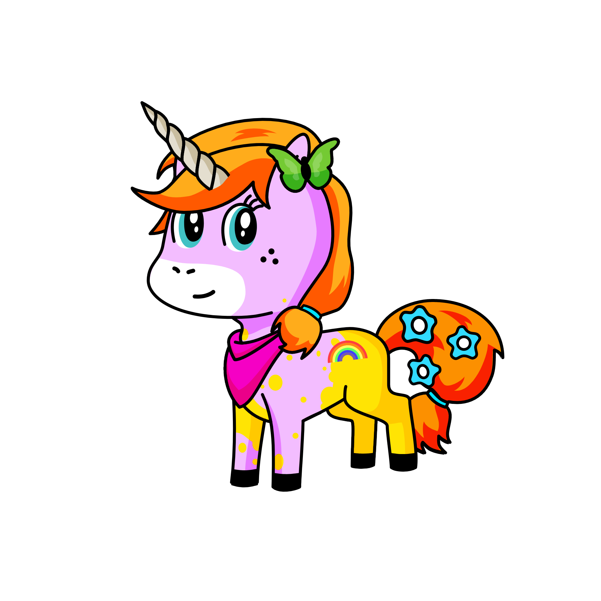 Unica the cowgirl, the unicorn