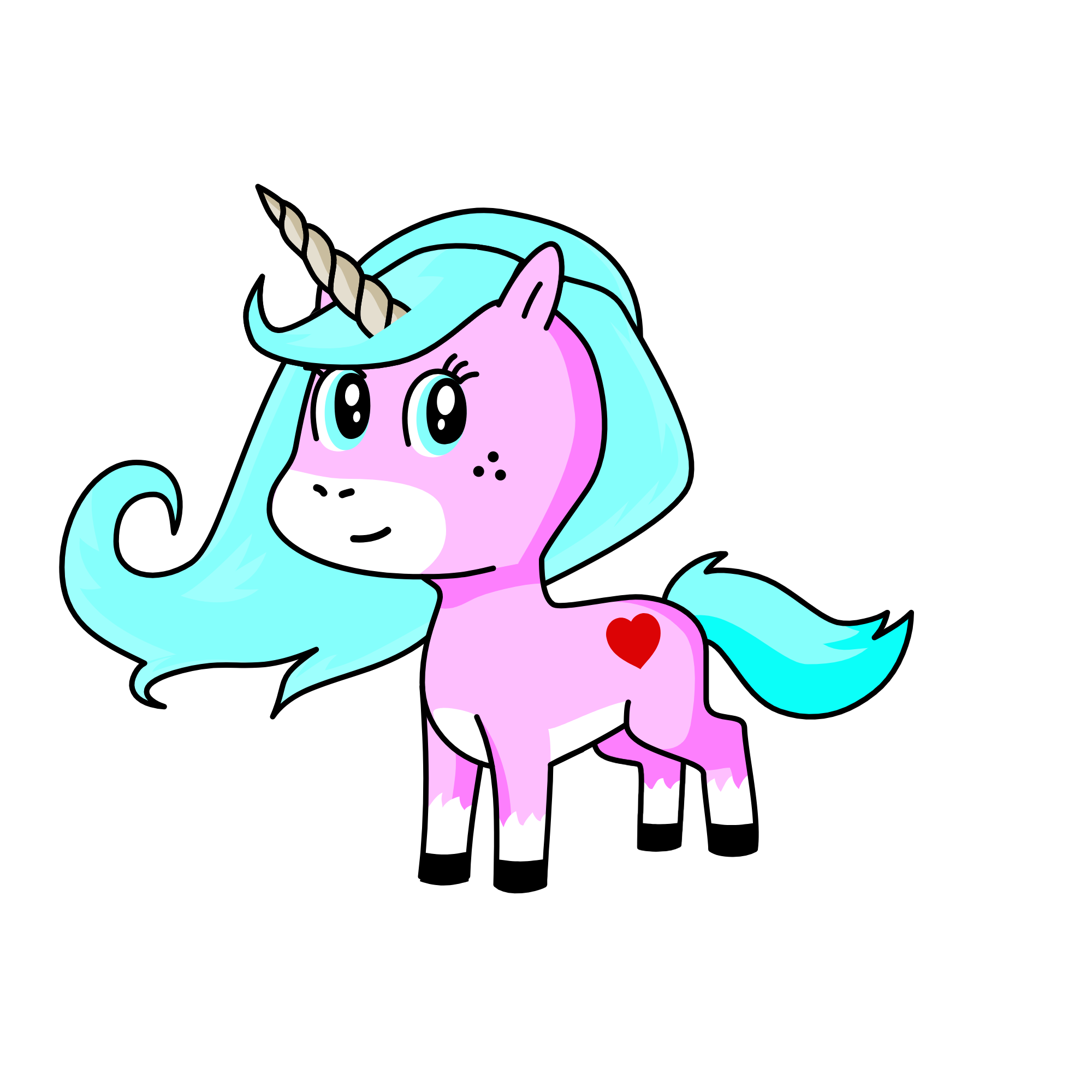 ZARA  HAZEL   EVIE  MIA  WILL J, the unicorn