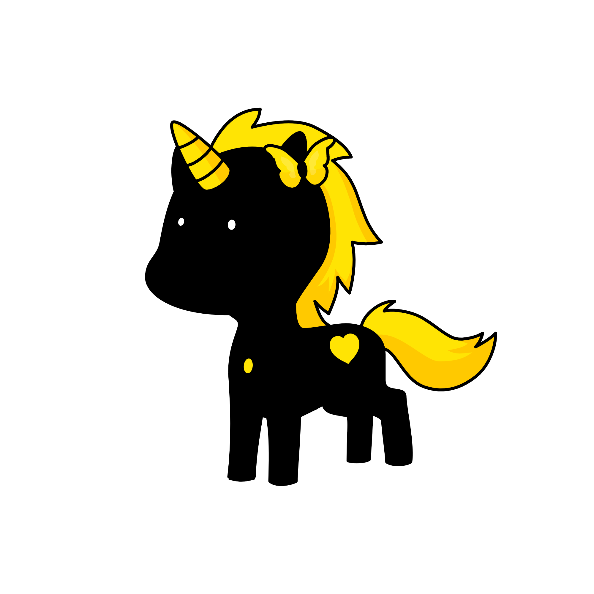 yellow demon💛🖤., the unicorn