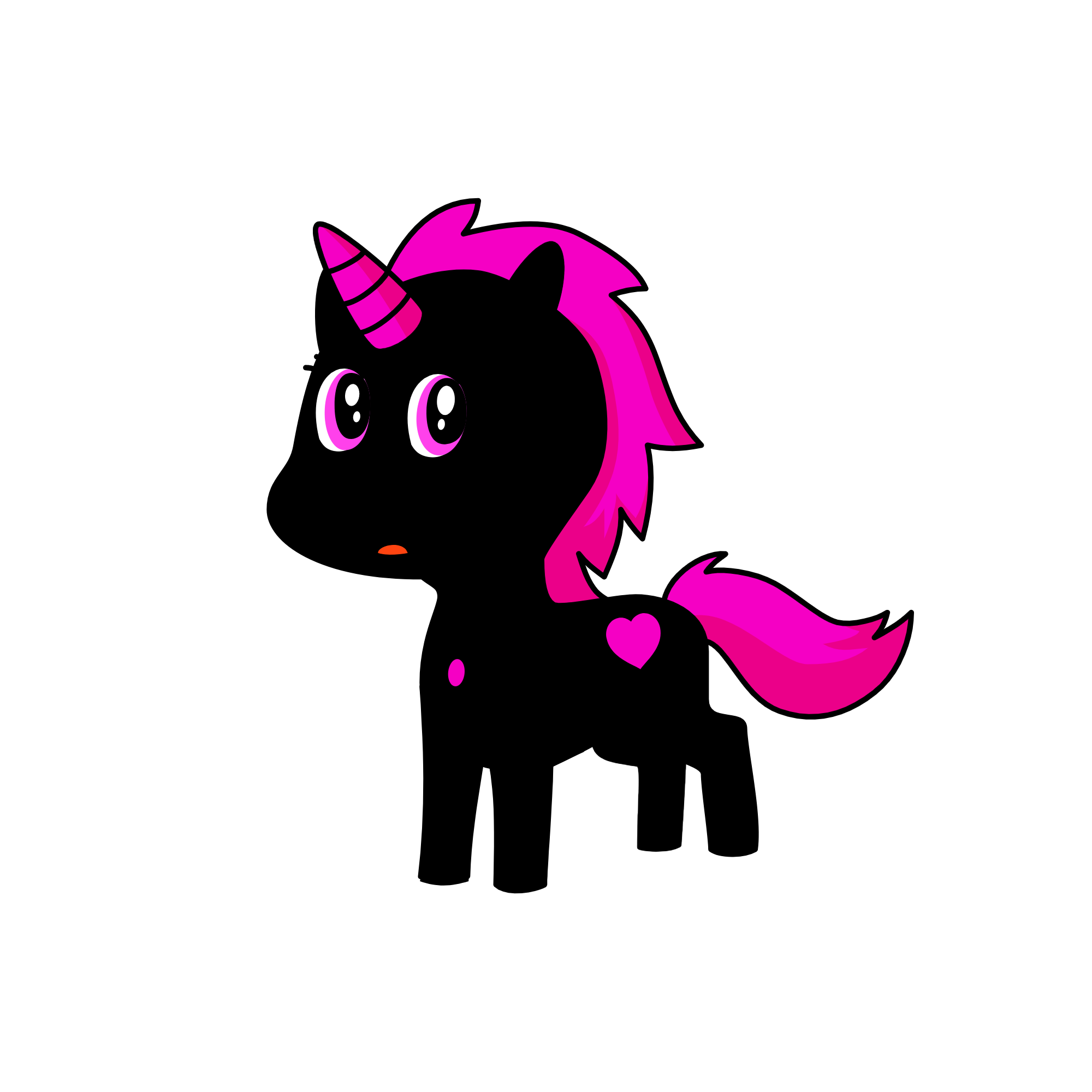 popular loner💖🖤., the unicorn